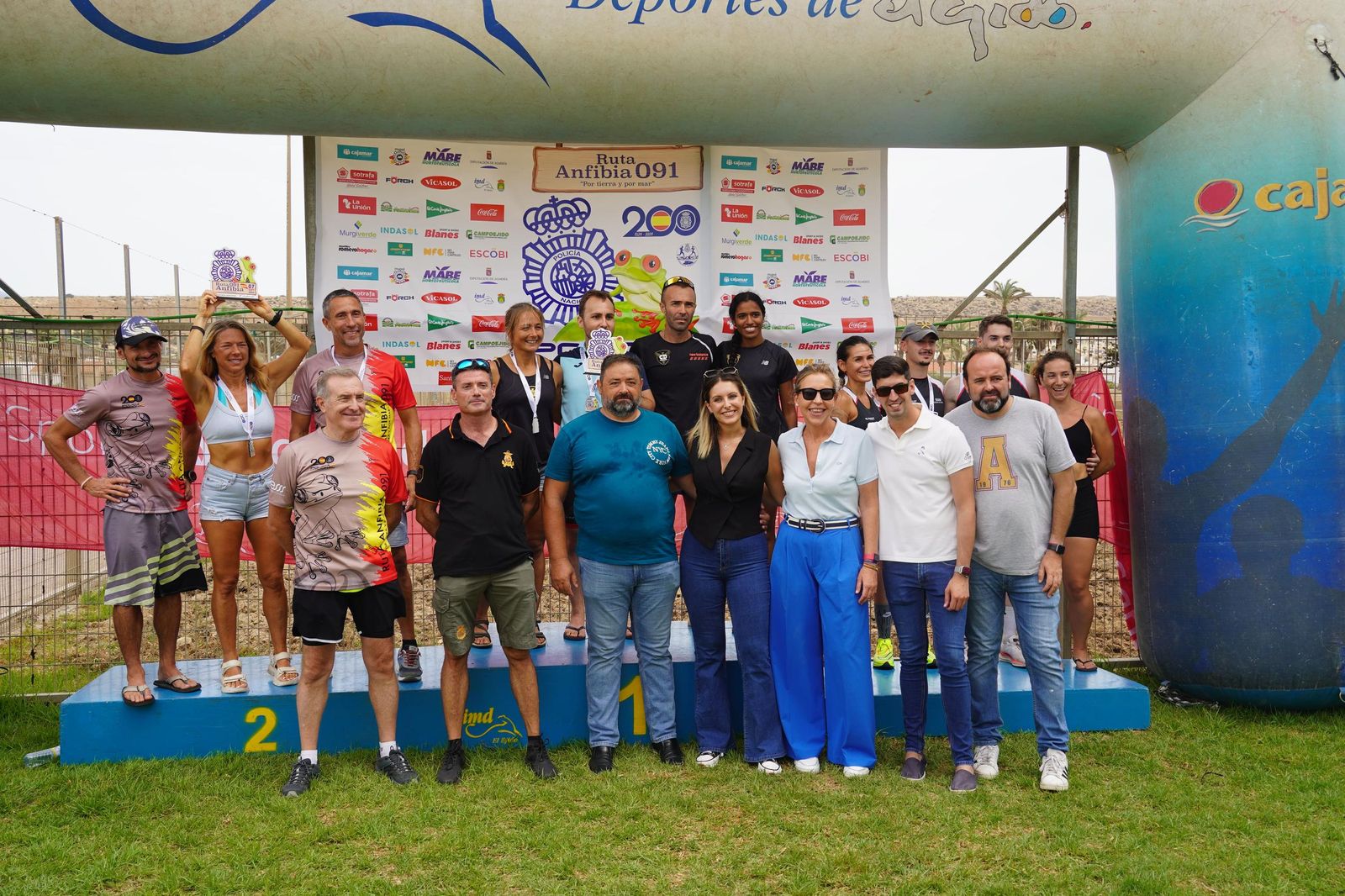 Imagen de uno de los podios de la prueba celebrada en Almerimar.