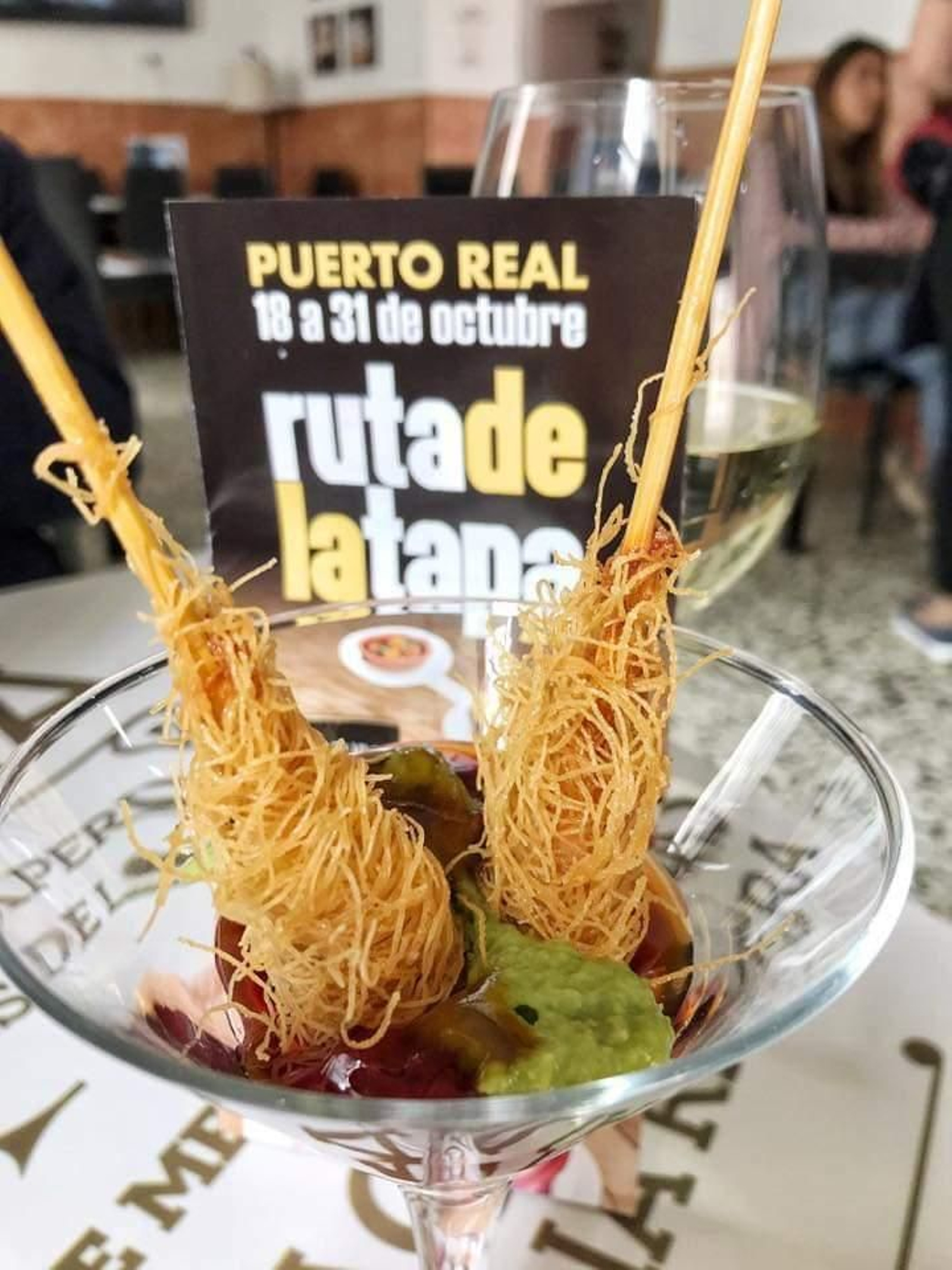 Nido de Langostinos de Restaurante Portofino, ganador de la Ruta de la Tapa 2019