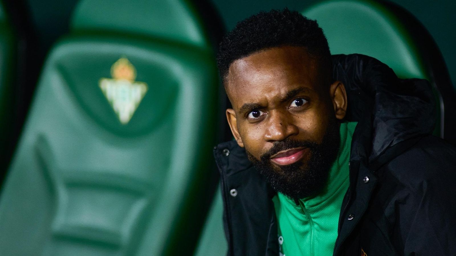 Bakambu en uno de los encuentros de la pasada campaña con el Betis