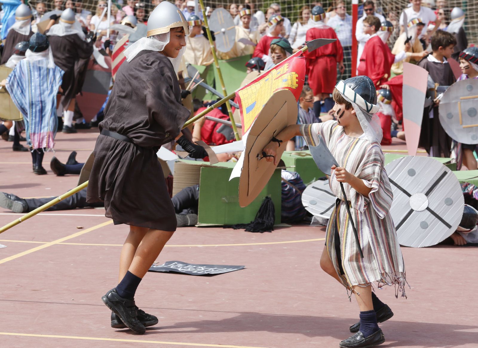 La Batalla de las Navas de Tolosa escenificada por los alumnos de El Romeral