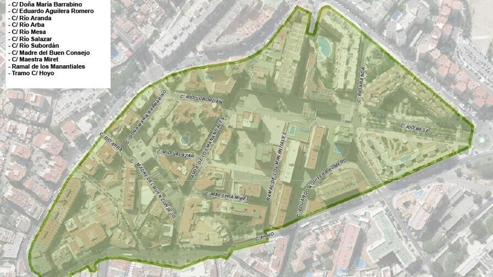 Mapa de la Zona de Bajas Emisiones de Torremolinos.