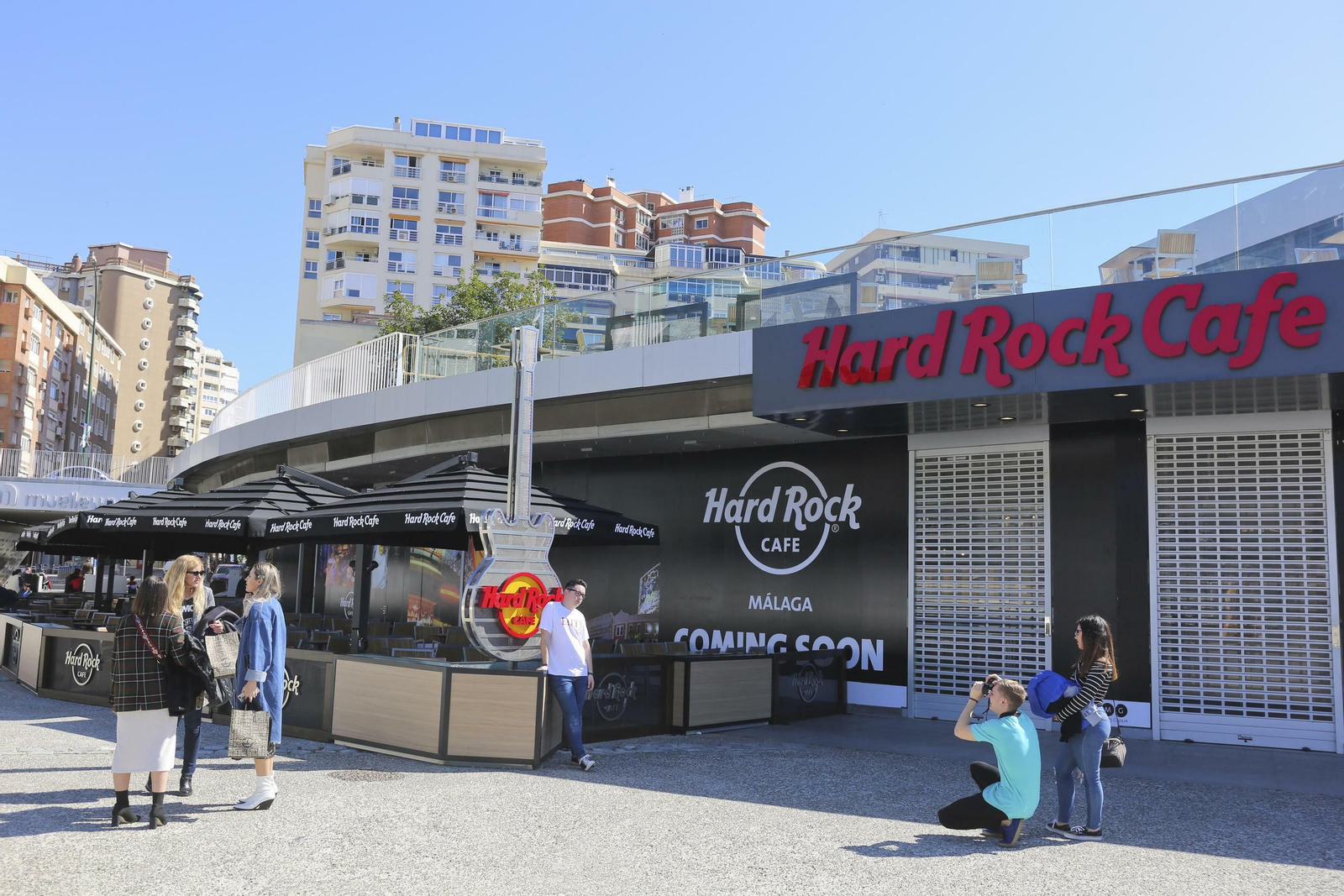 Las imágenes del Hard Rock Café en Muelle Uno de Málaga