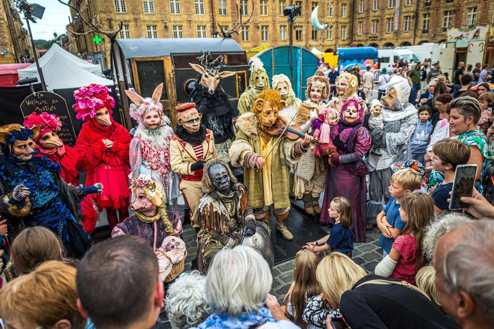 Foto de grupo en otra representación