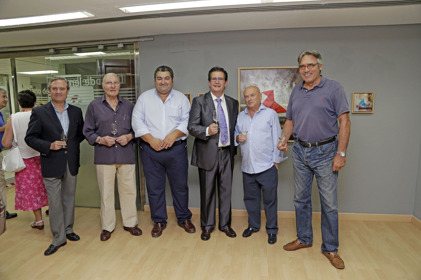 Juan Salido, Pepe Caballero, Antonio Montero, José Manuel Reyes, Bernardo Palomo y Javier Durá.