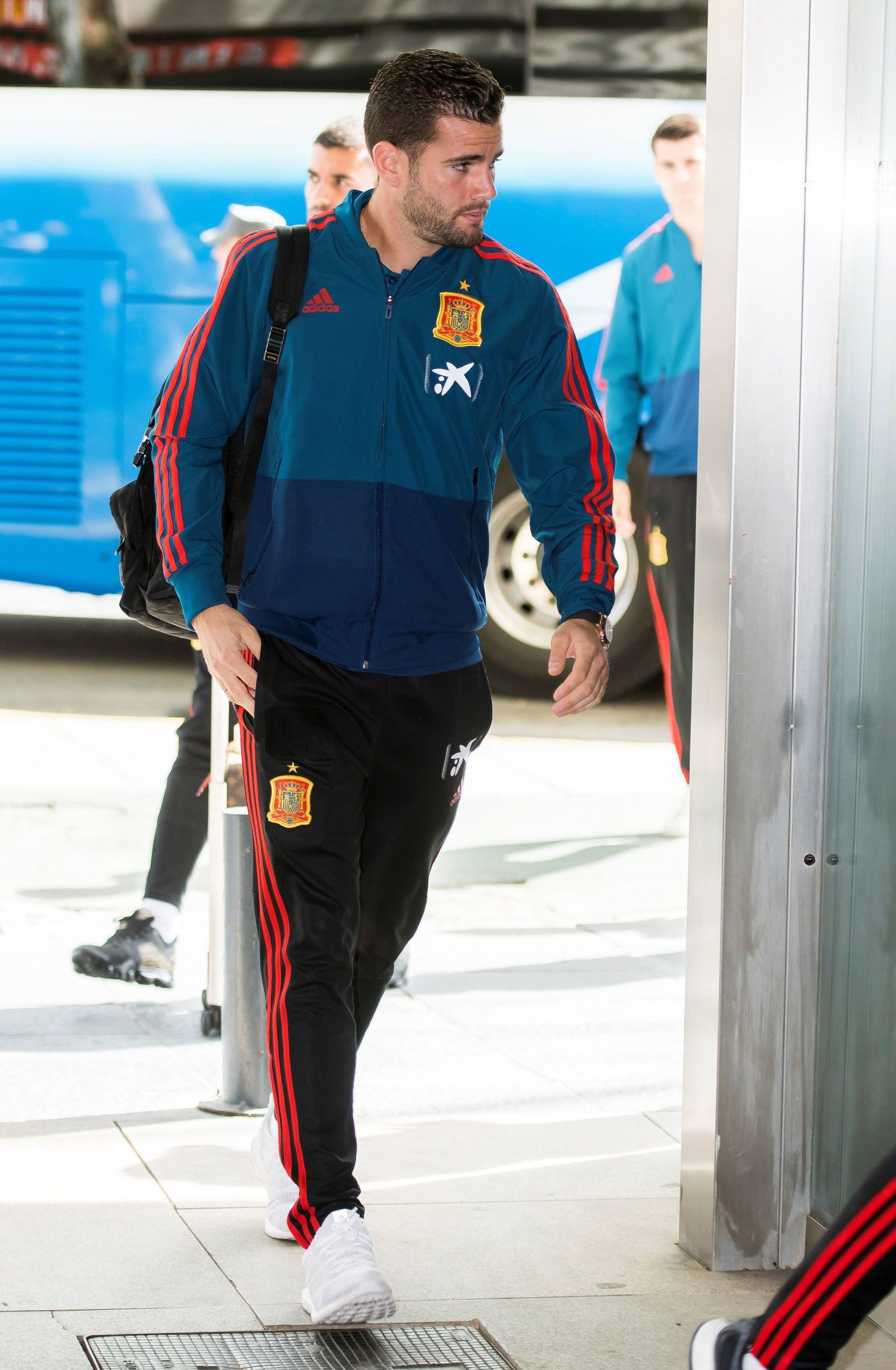 Imágenes de la llegada de la selección española a Sevilla