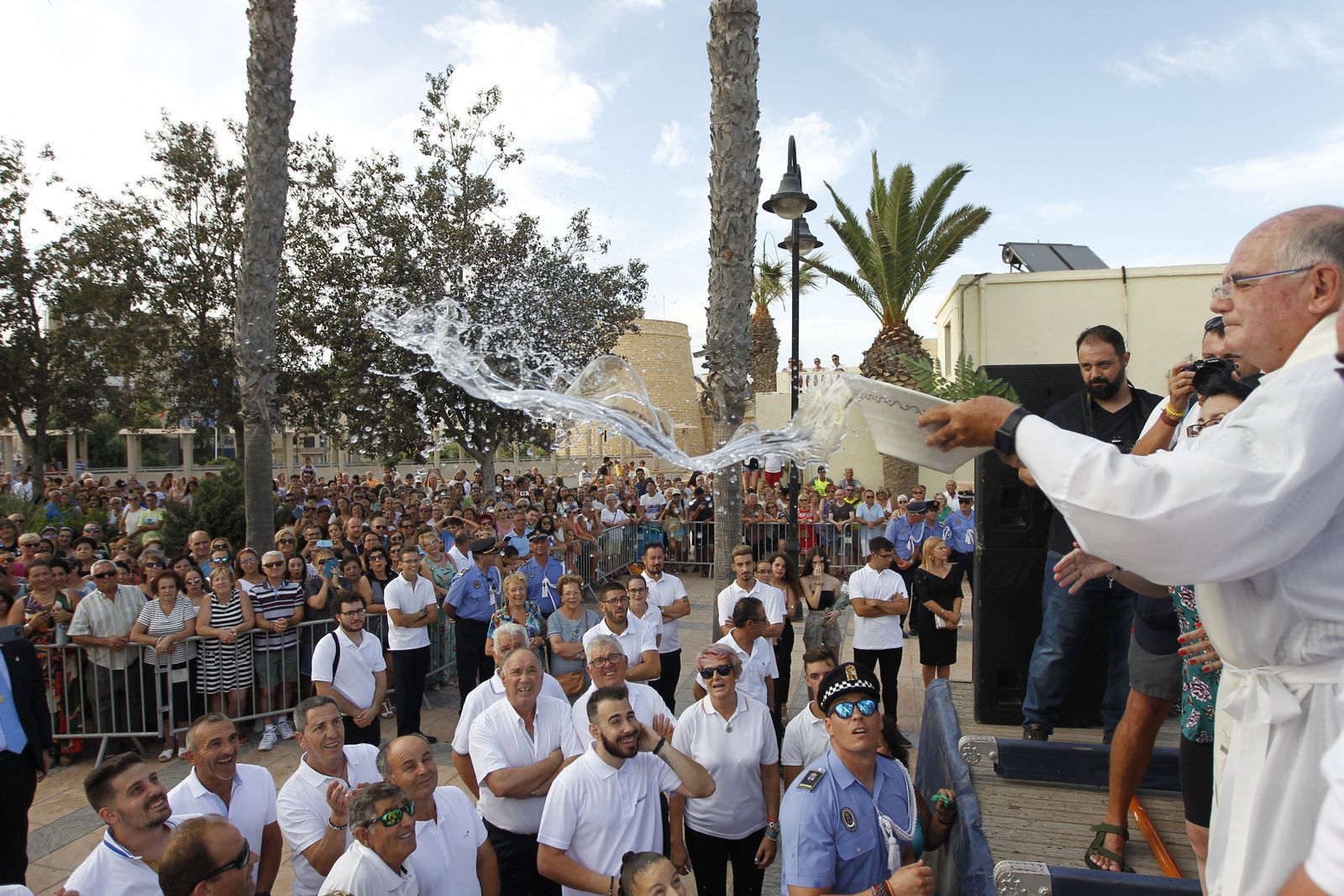 Fotogalería cucaña y procesión Fiestas Santa Ana Roquetas de Mar