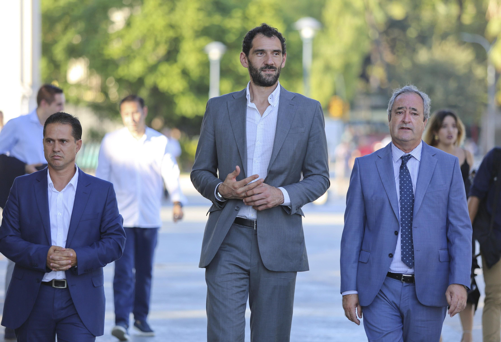 Las fotos de la visita de Jorge Garbajosa a Málaga