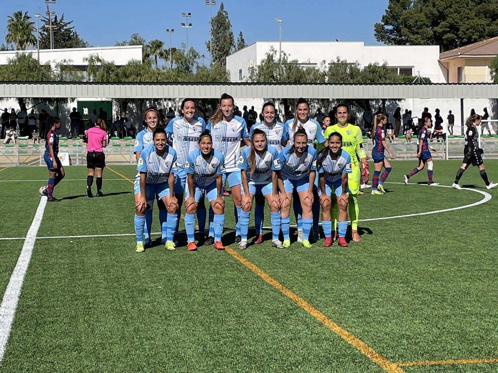 El once del Málaga CF Femenino. El once del Málaga CF Femenino.