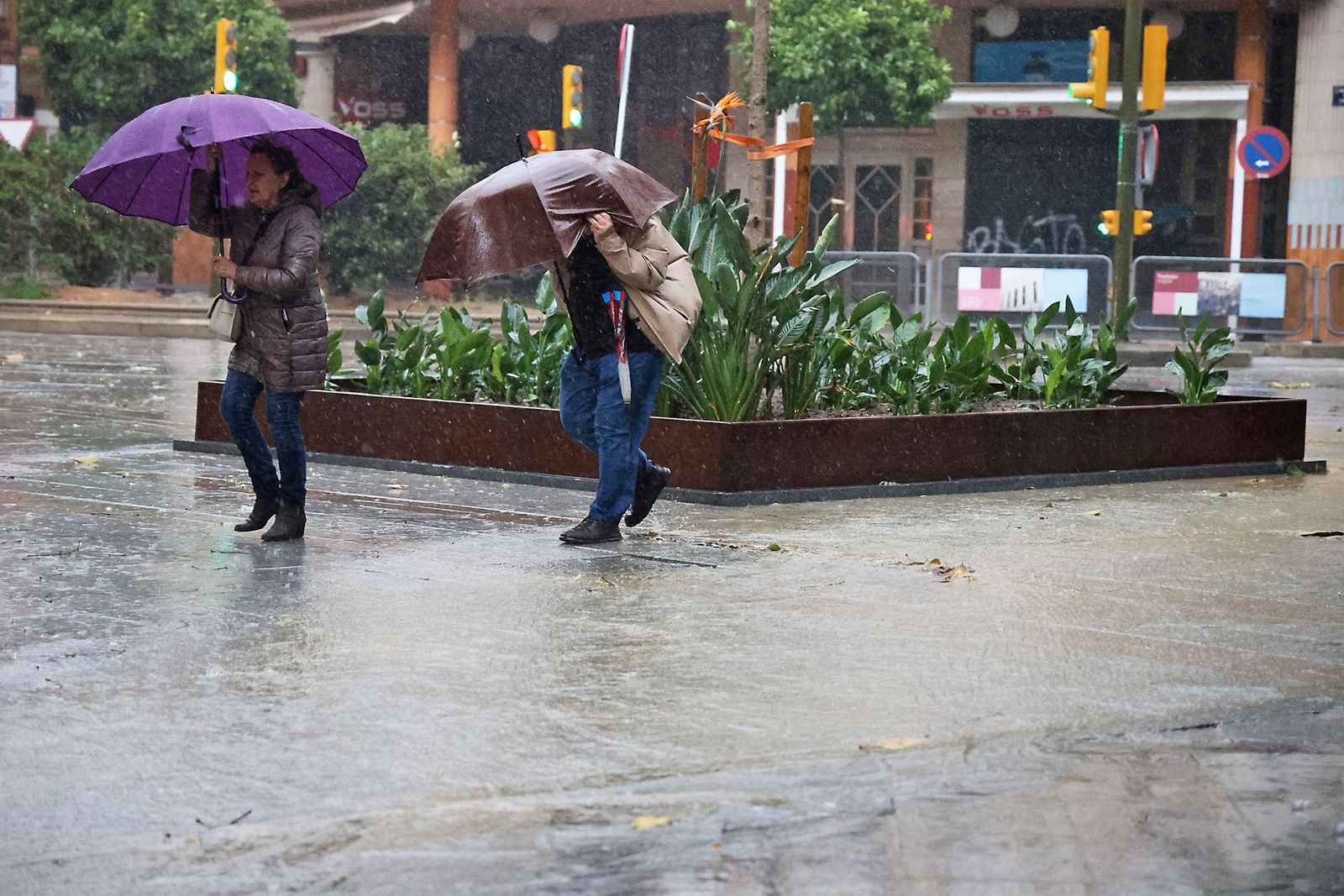 Lluvias en Huelva, abundantes y constantes.