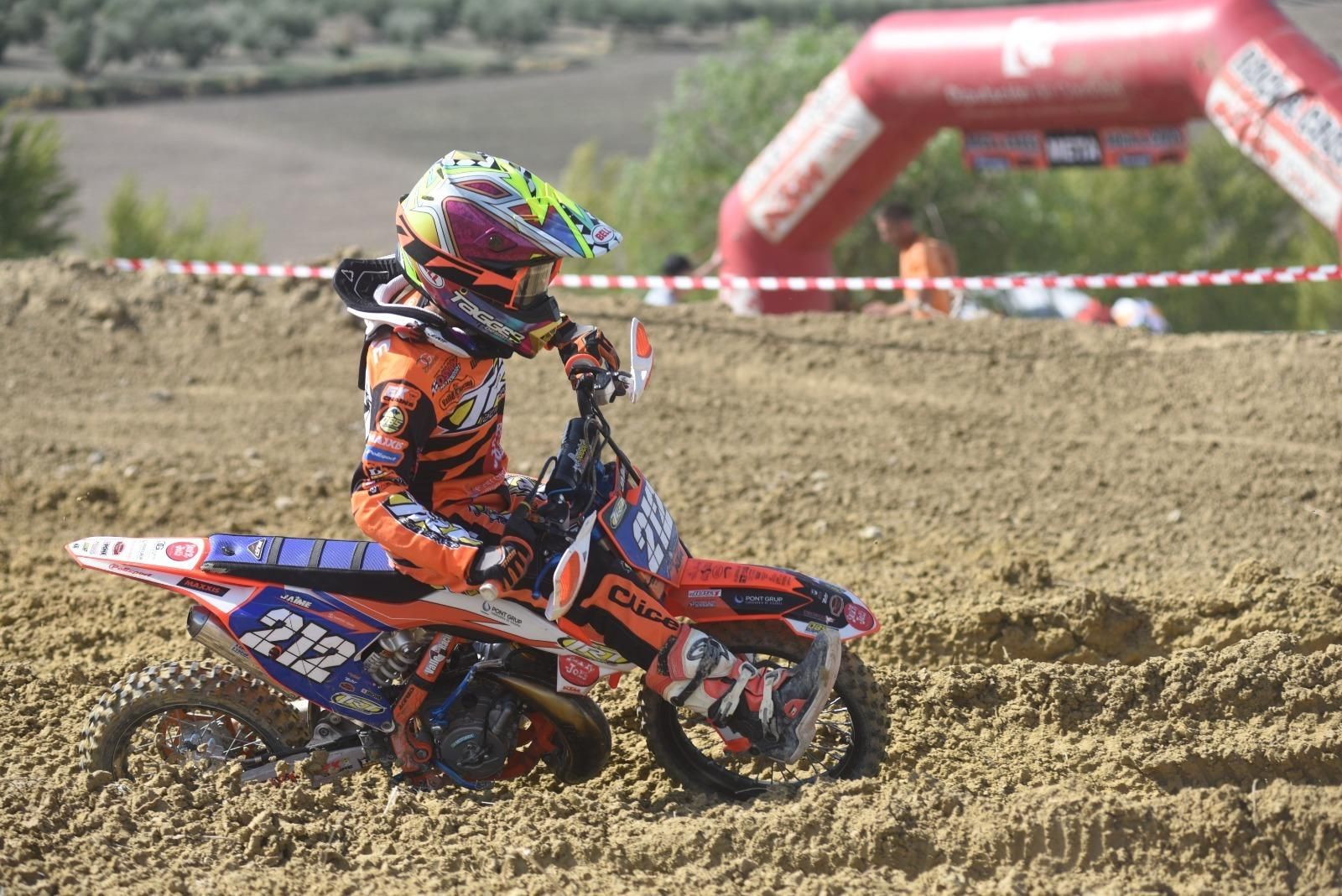 Jaime Borrego, en acción en el circuito Los Palos de Cañete de las Torres.