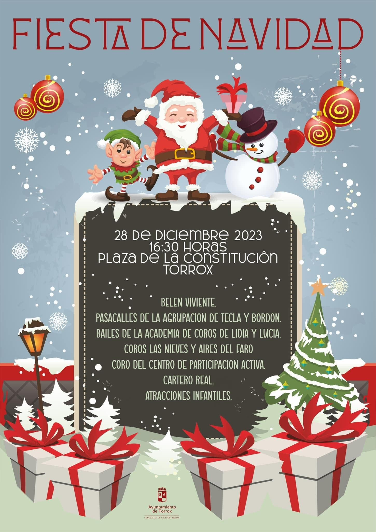 Cartel de la Fiesta de Navidad de Torrox