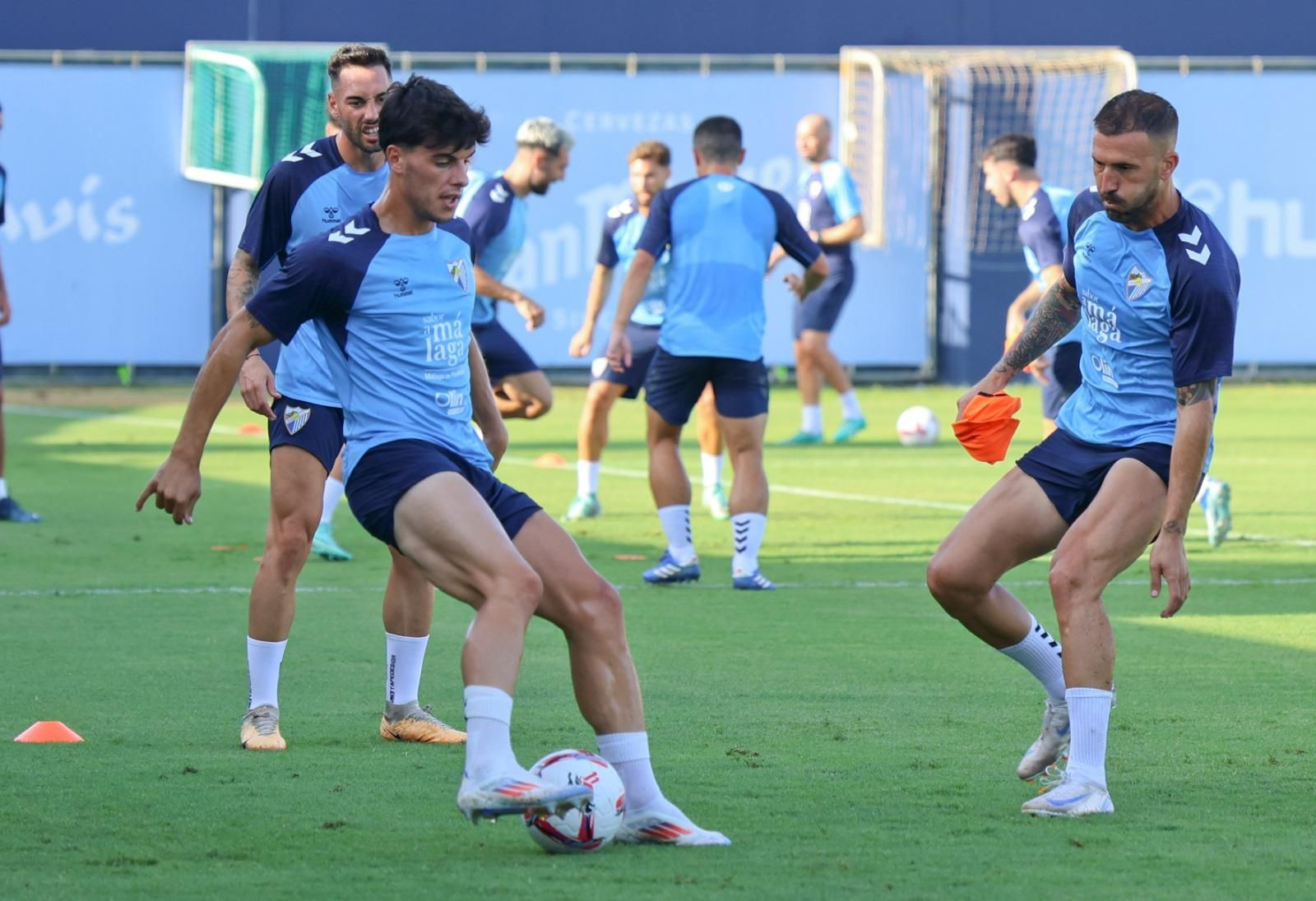 Haitam, como una moto en la última sesión del Málaga CF