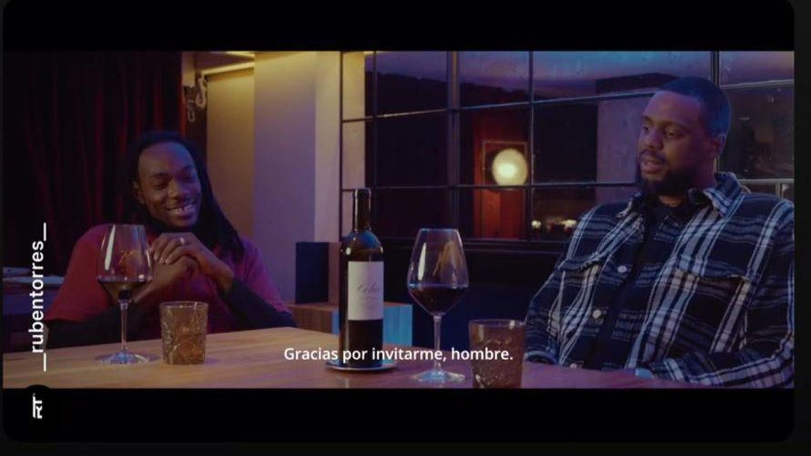 Perry y Thomas, en un momento de la entrevista.