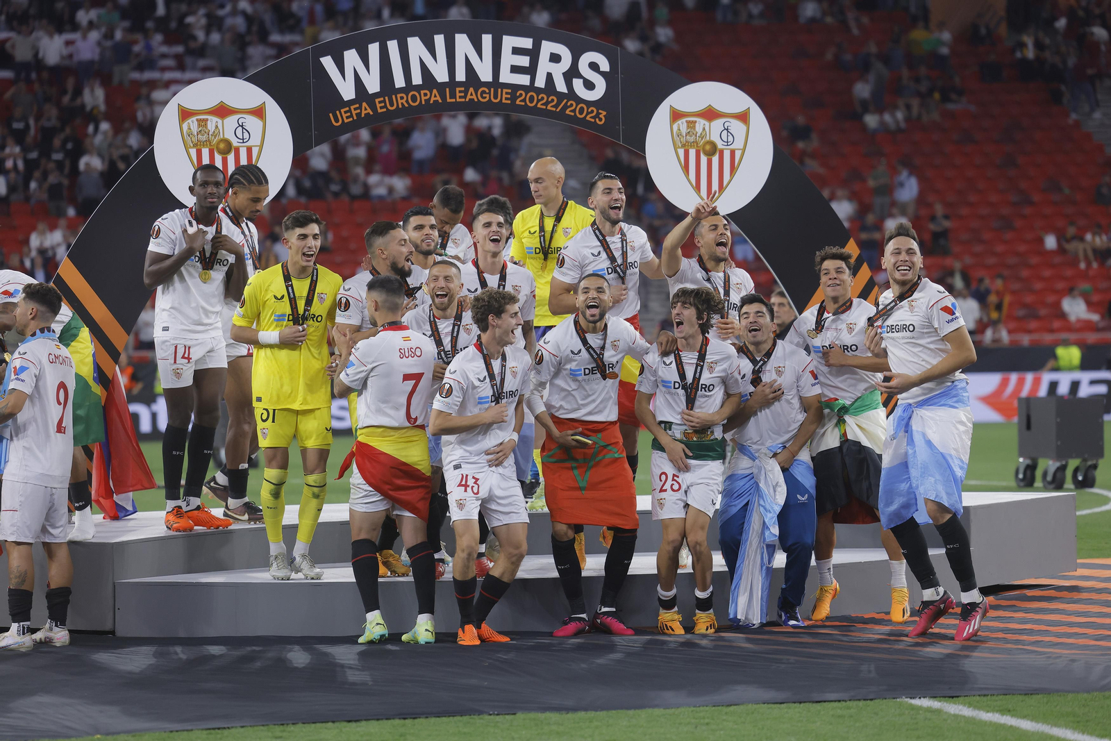 Las imágenes de la celebración del Sevilla fc