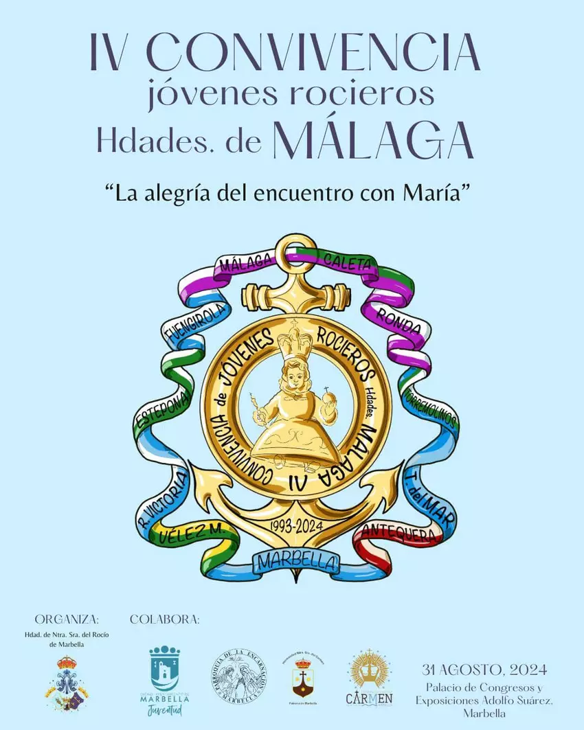 La Hermandad del Rocío de Marbella Anuncia la IV Convivencia de Jóvenes Rocieros La Hermandad del Rocío de Marbella Anuncia la IV Convivencia de Jóvenes Rocieros
