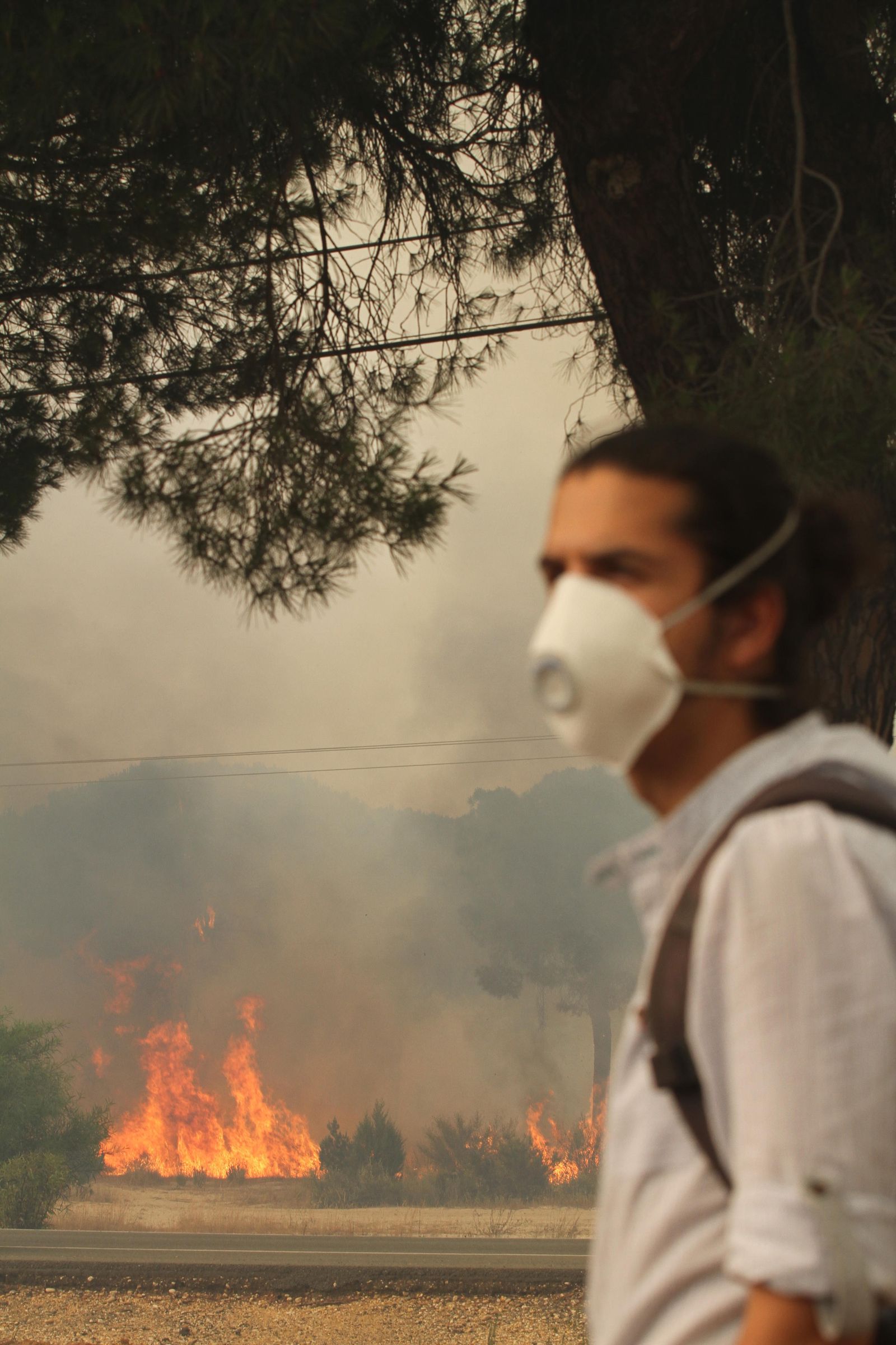 Las imágenes del incendio en Moguer y Mazagón