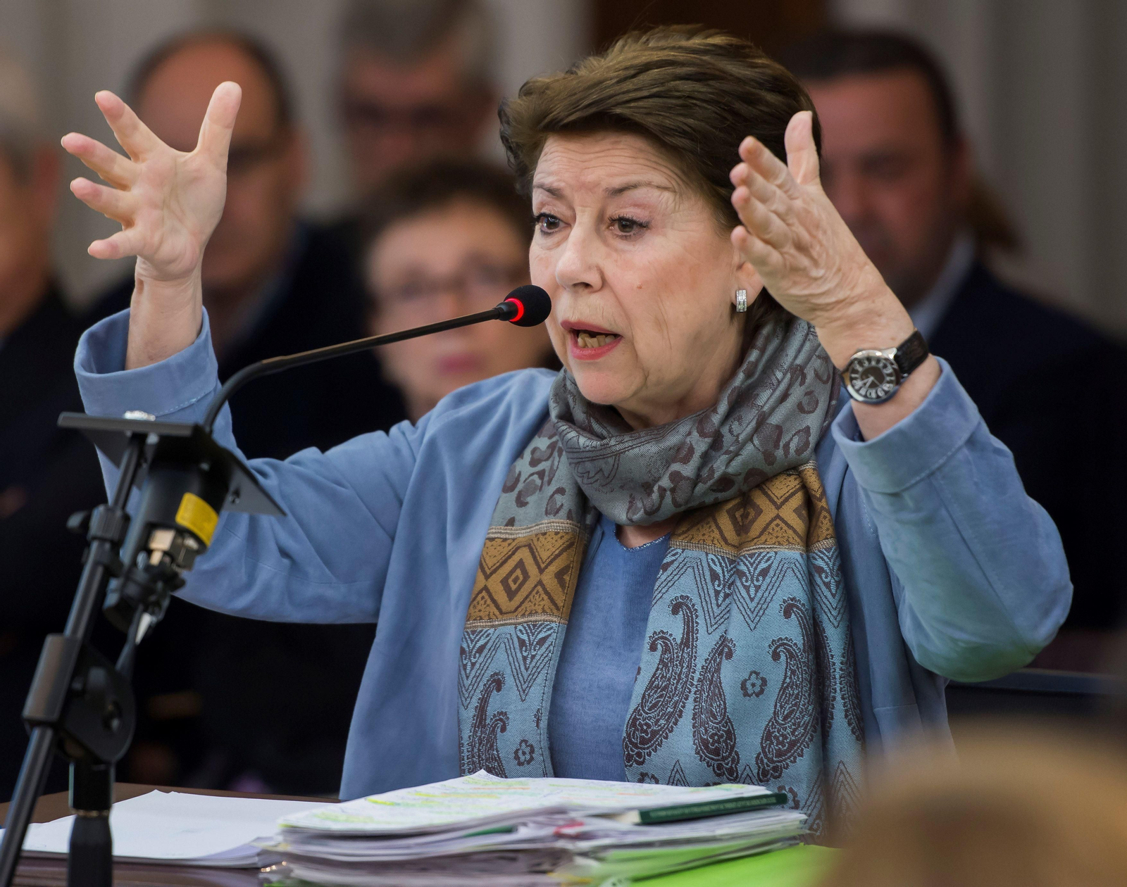 La ex ministra Magdalena Álvarez, en el juicio del caso de los ERE.