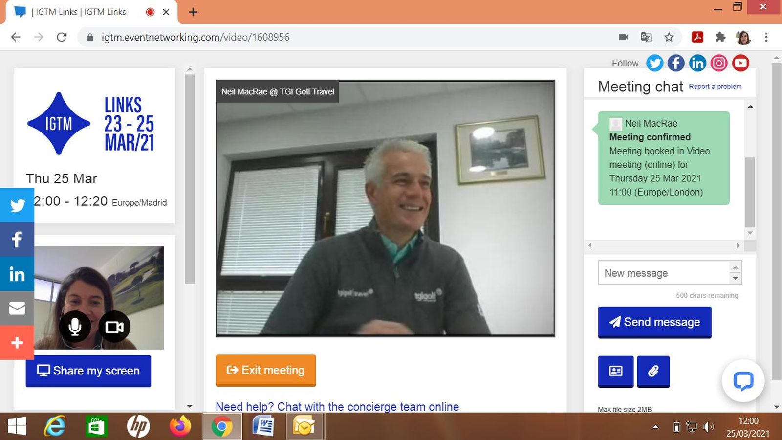 La feria del sector golfístico se ha celebrado, un año más, de forma telemática.