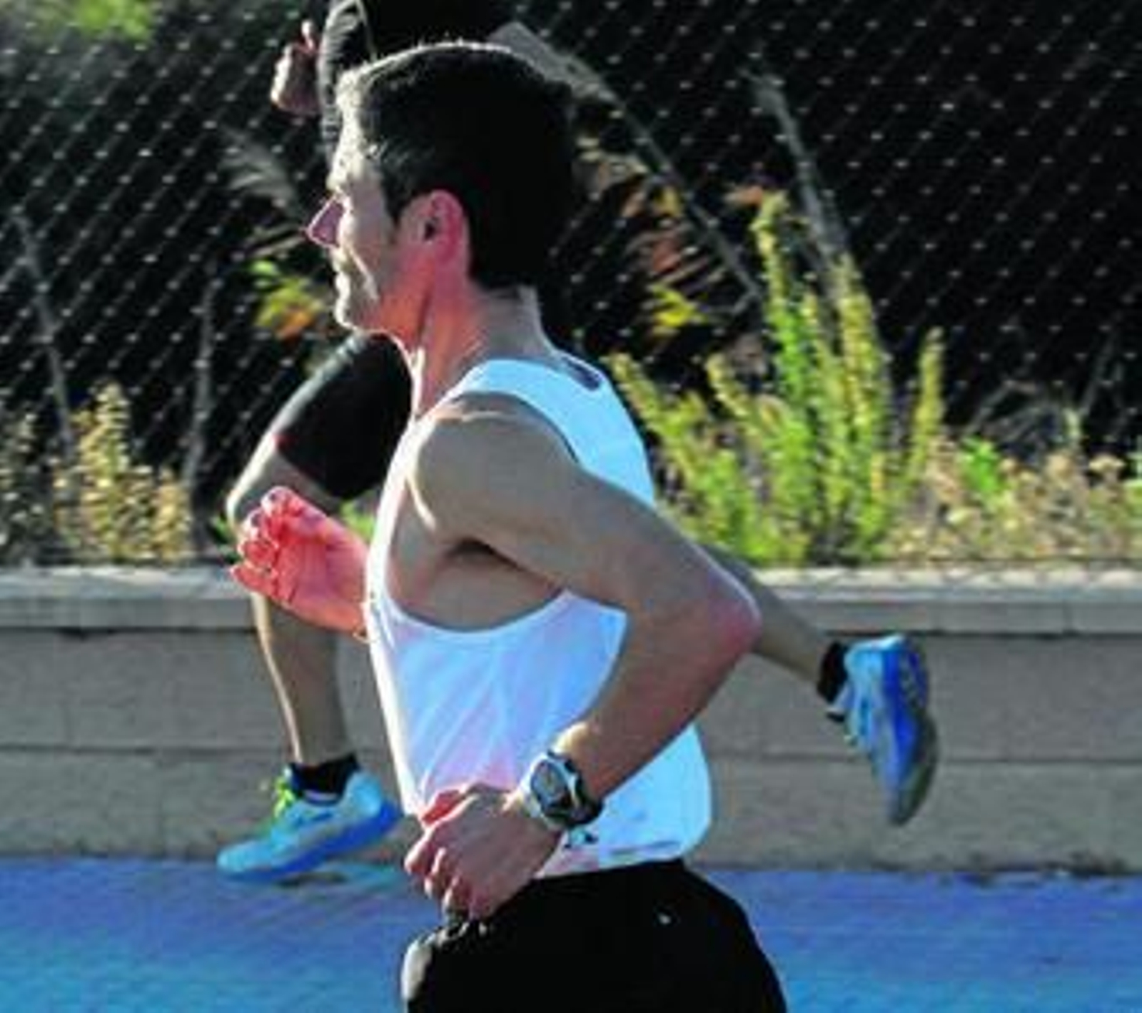 Martín Fiz, en plena carrera. Martín Fiz, en plena carrera.