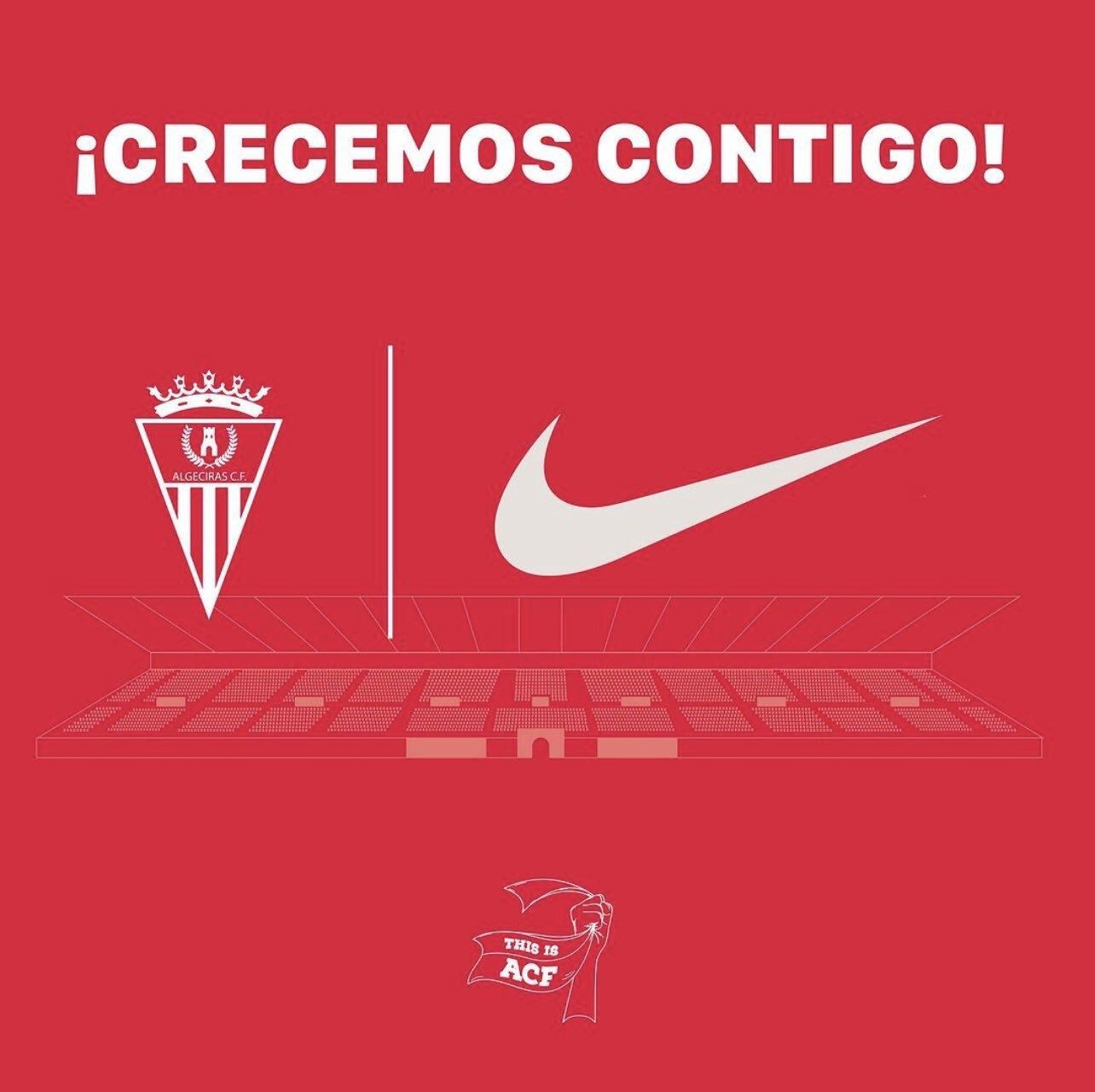 El anuncio del Algeciras con Nike.