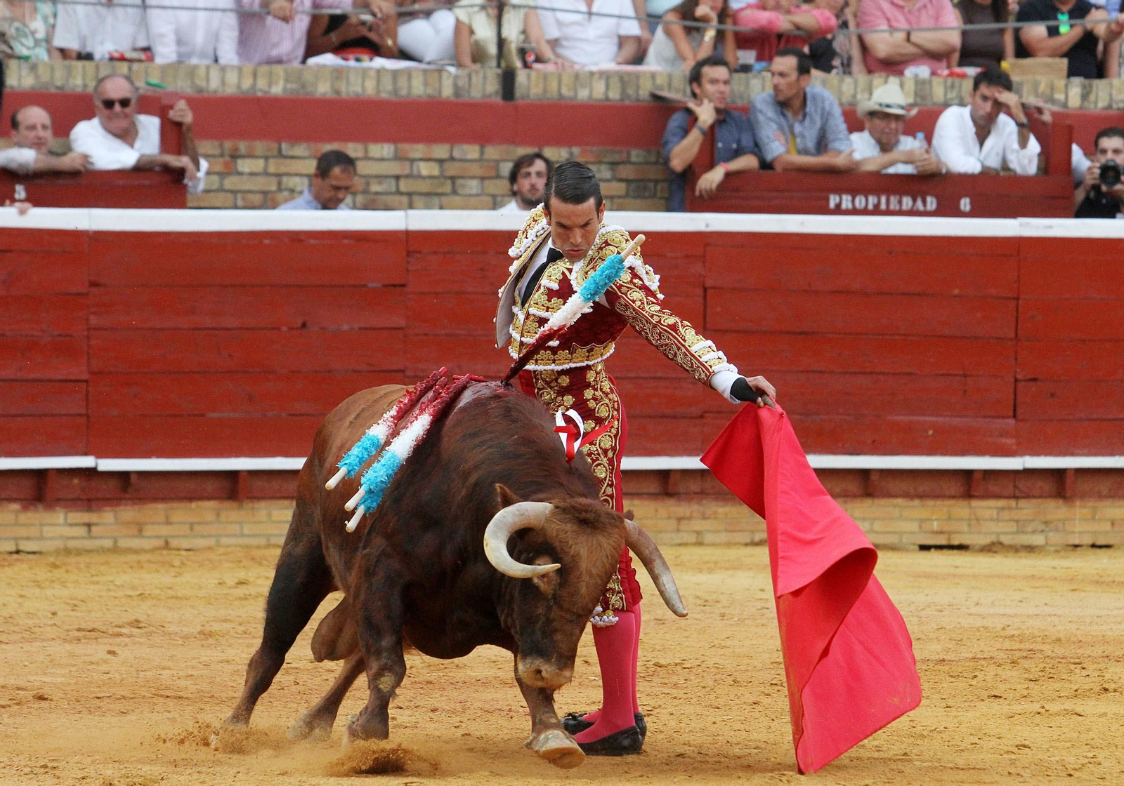 Imágenes de José María Manzanares durante la corrida de esta tarde en la Plaza de toros La Merced