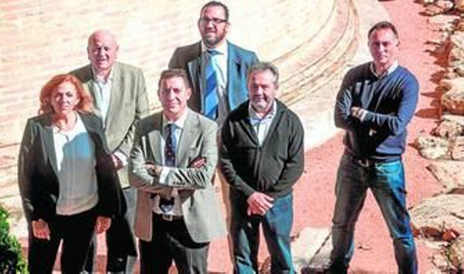 Fotografía de la nueva directiva de la asociación empresarial Hostecor.