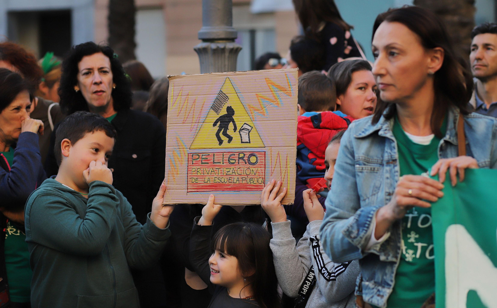 Protestas en Jerez contra el nuevo decreto de escolarización