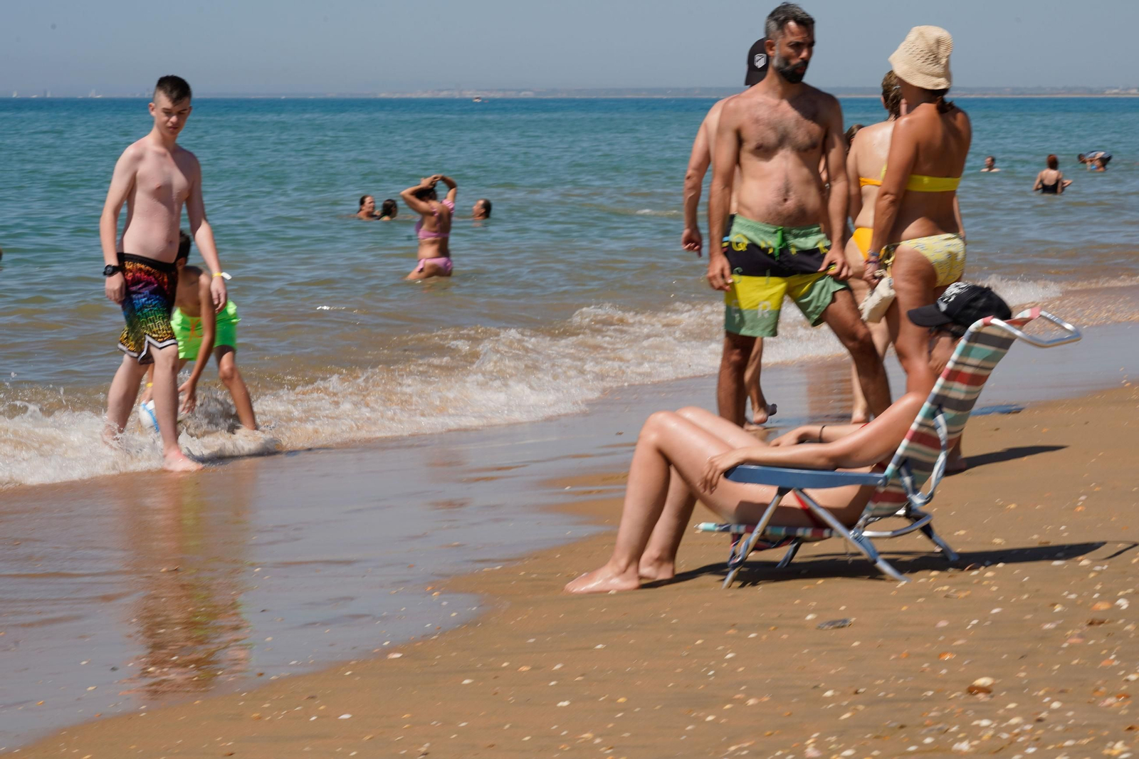 Imágenes de las playas de Huelva el sábado 17 de agosto