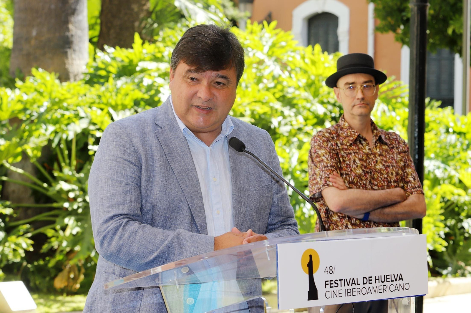 Imágenes de la presentación del cartel de la 48 edición del Festival de Huelva Cine Iberoamericano