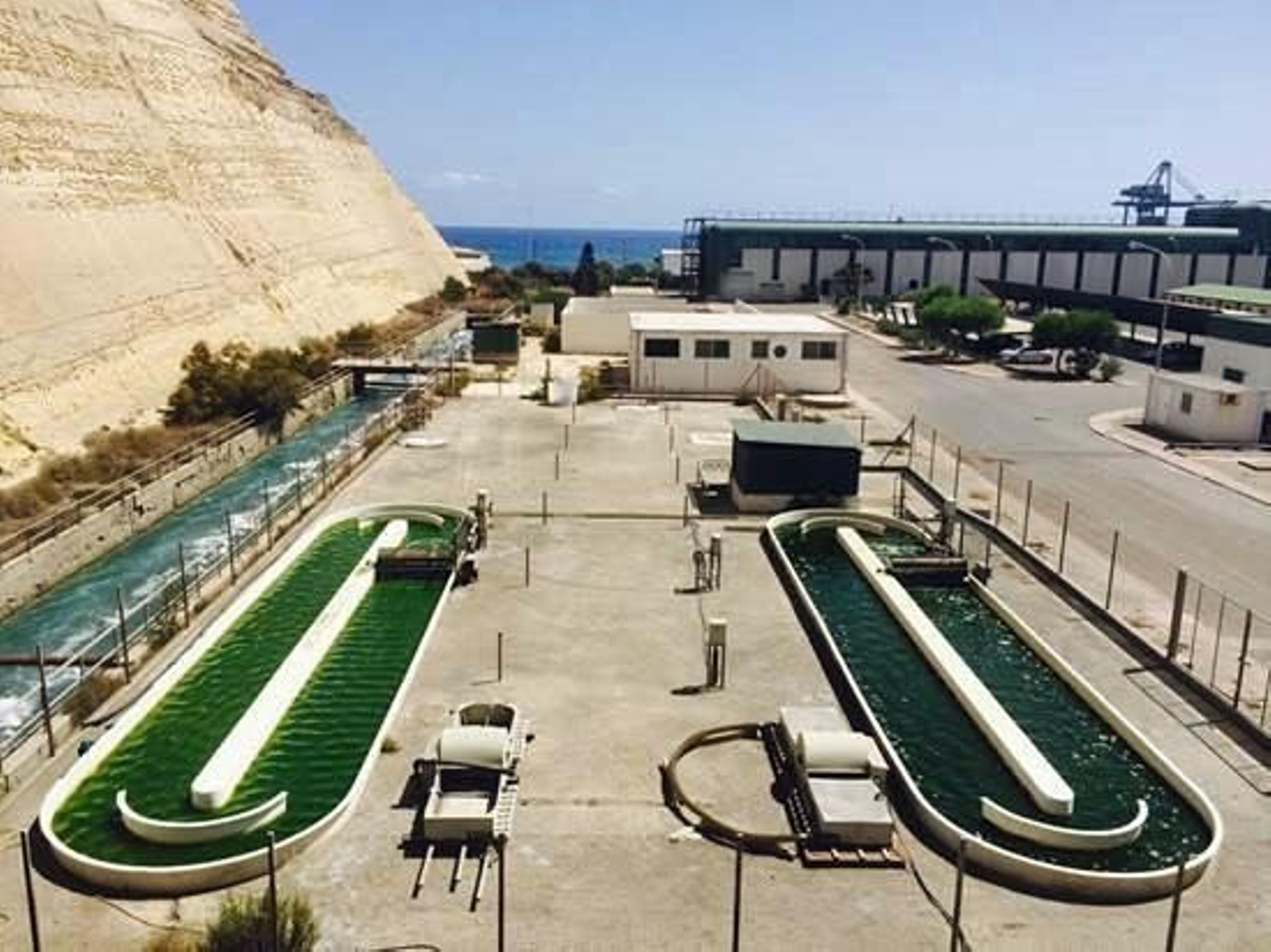 Instalaciones para la investigación con microalgas.