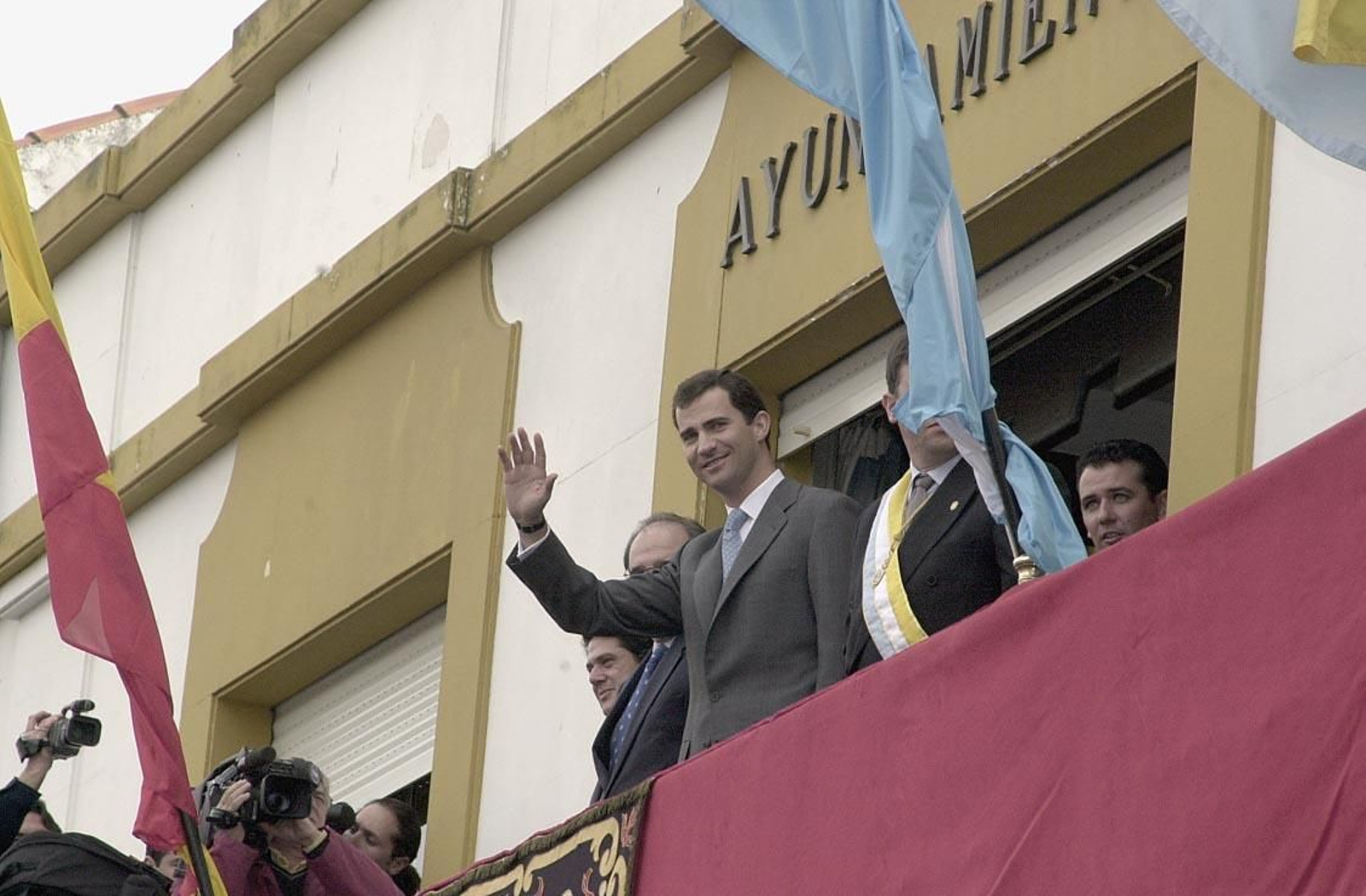Felipe VI en Palos de la Frontera: cuando aún era príncipe y se celebraba el 75º aniversario del Plus Ultra