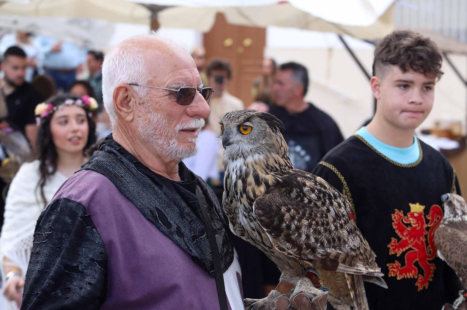 Imágenes del gran ambiente en la Feria Medieval de Palos de la Frontera, Huelva