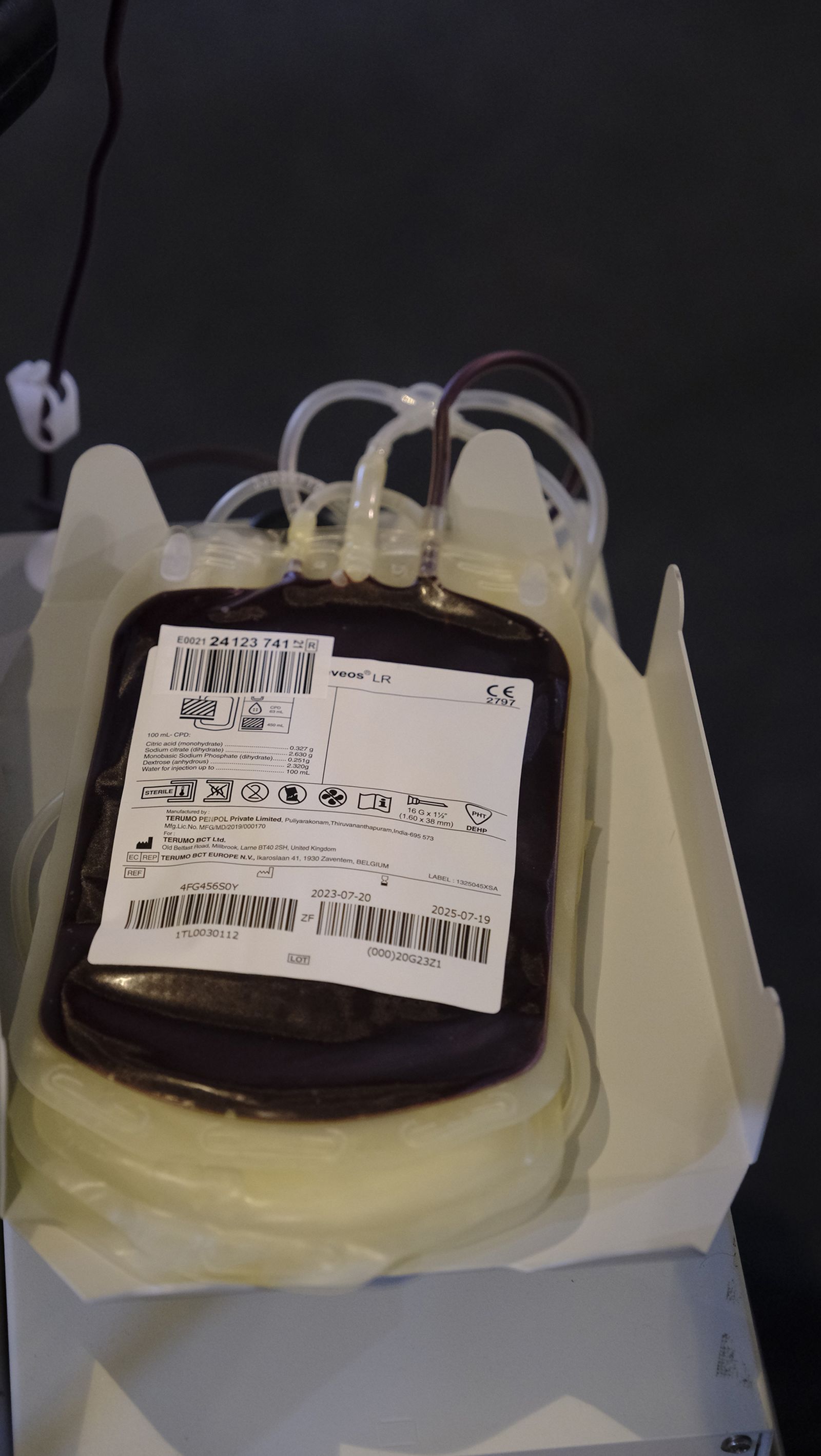 Imágenes de la donación colectiva de sangre y plasma en el Pabellón Rafael Florido