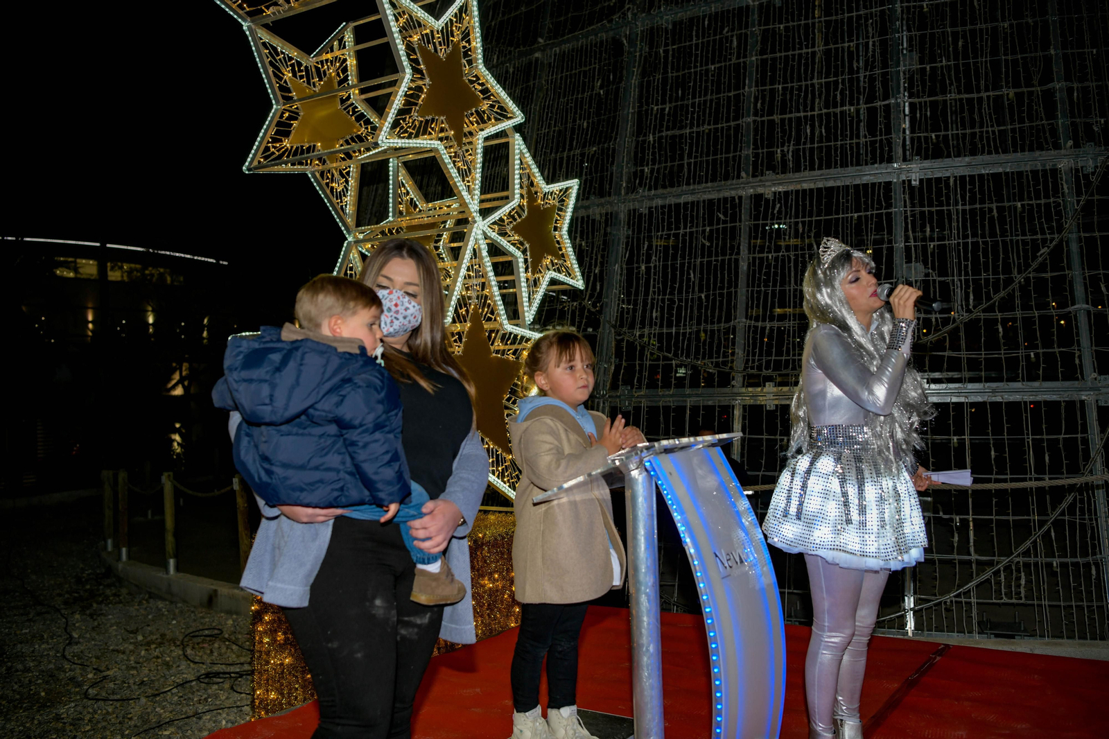 El encendido de la Navidad 2021 en el centro comercial Nevada Shopping, en imágenes