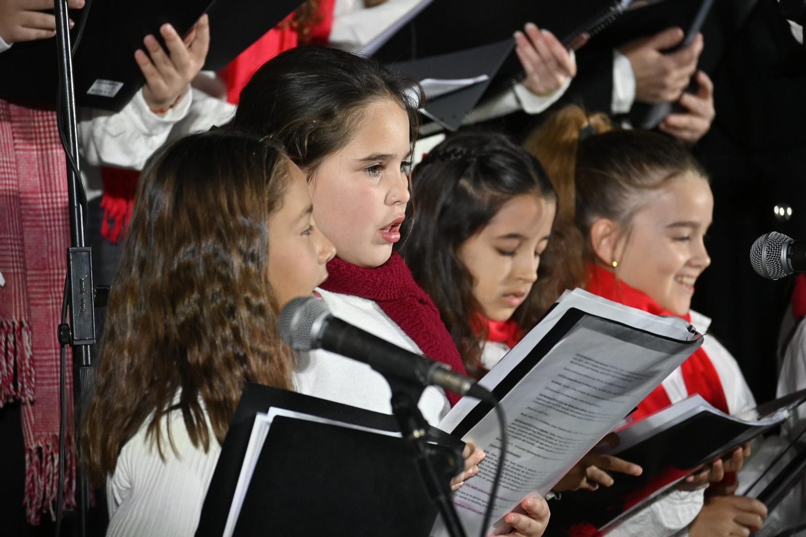 Inauguración de la iluminación navideña en el Paseo de la Ría del Puerto de Huelva 2025