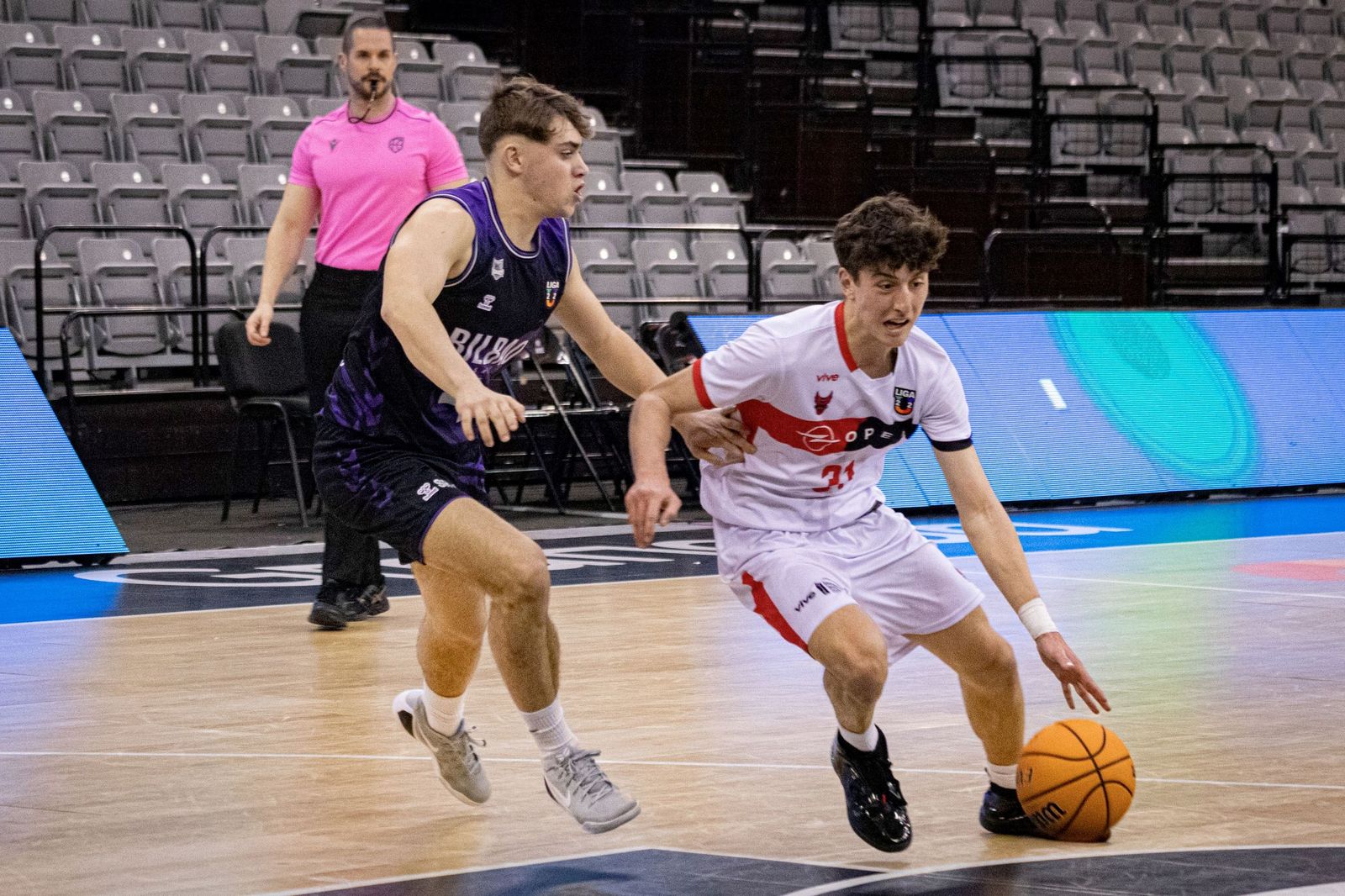 Un ataque local en el partido jugado este sábado en el Palacio