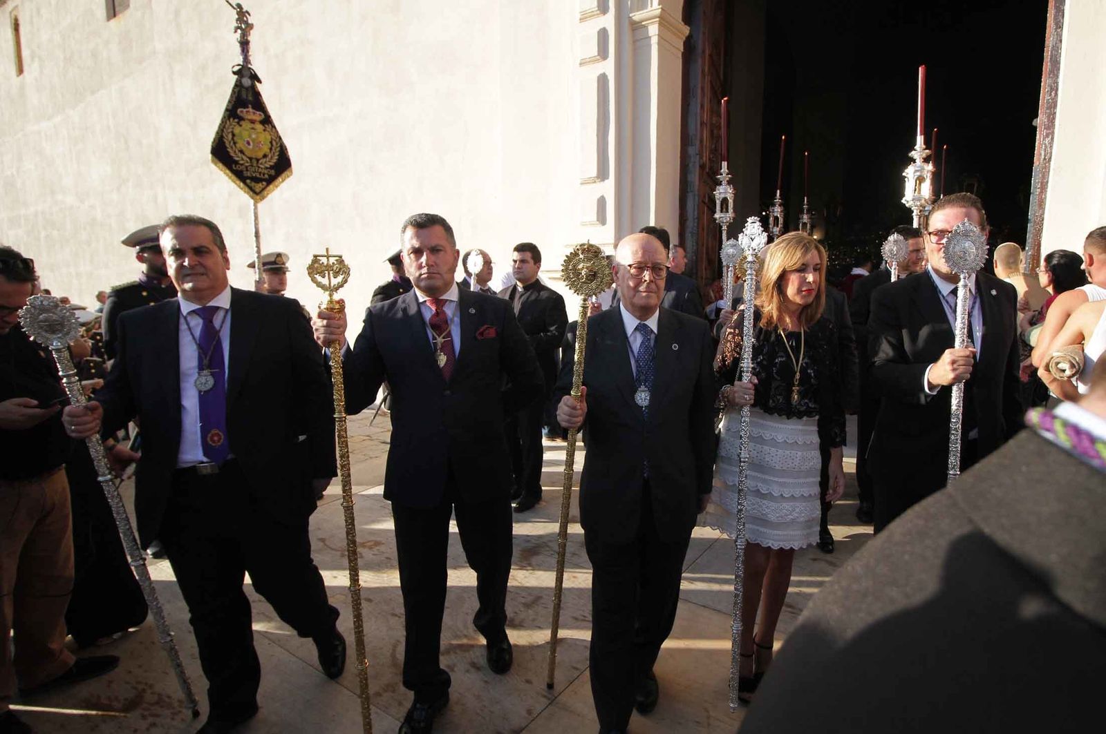 Imágenes del Señor de Pasión en la procesión del centenario de la hermandad