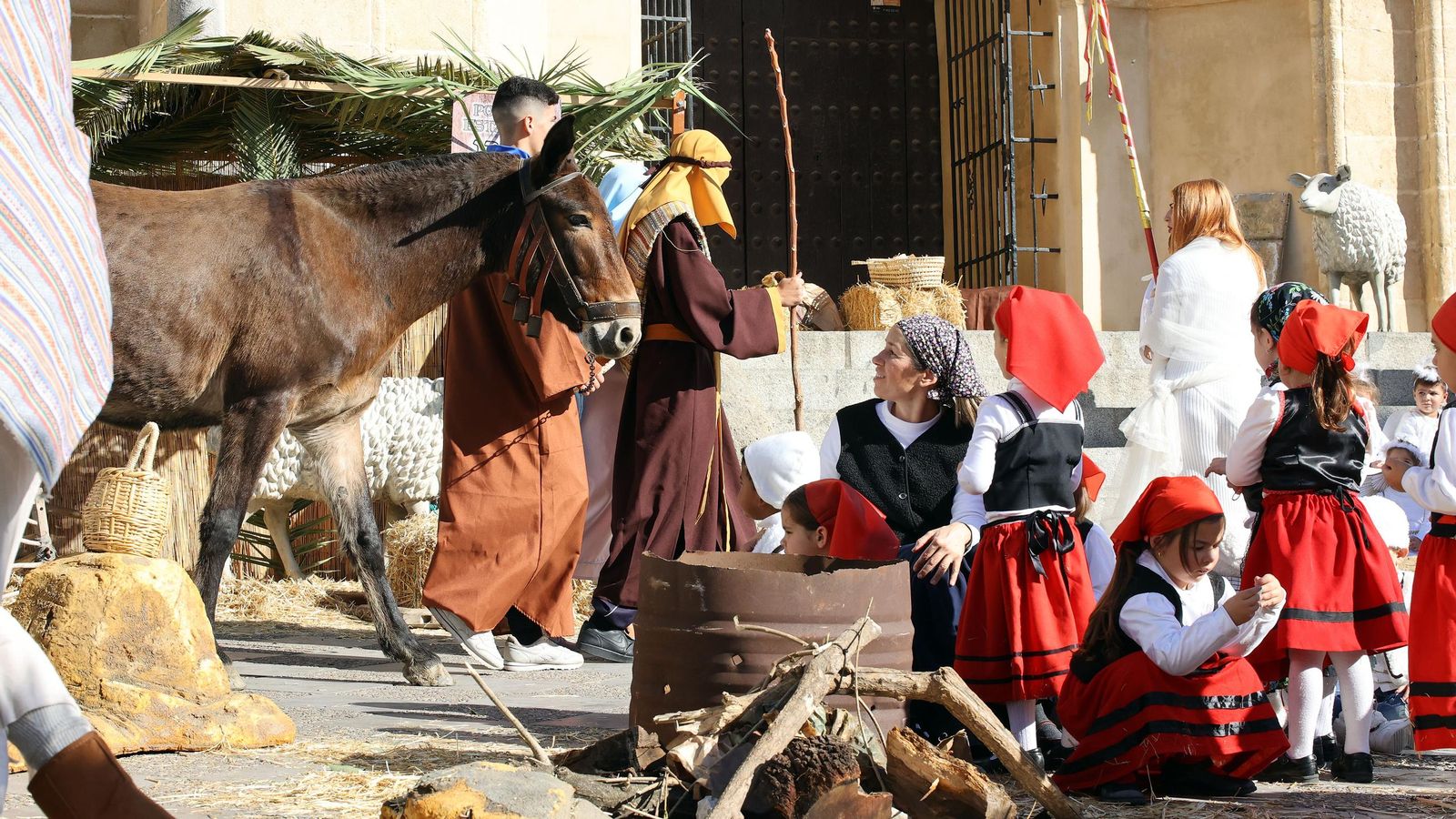 Imágenes del Belén Viviente de la plaza San Lucas en Jerez