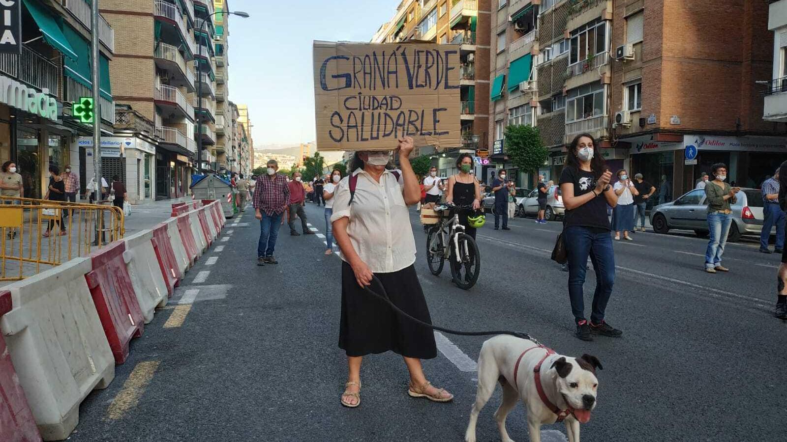 Un momento de la manifestación.