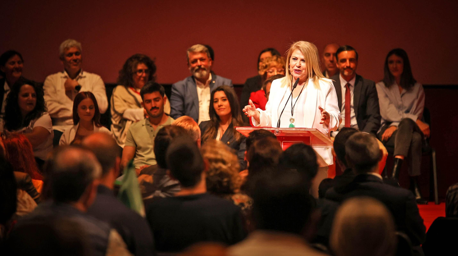 La ministra Nadia Calviño, en la presentación de la candidatura del PSOE de Jerez