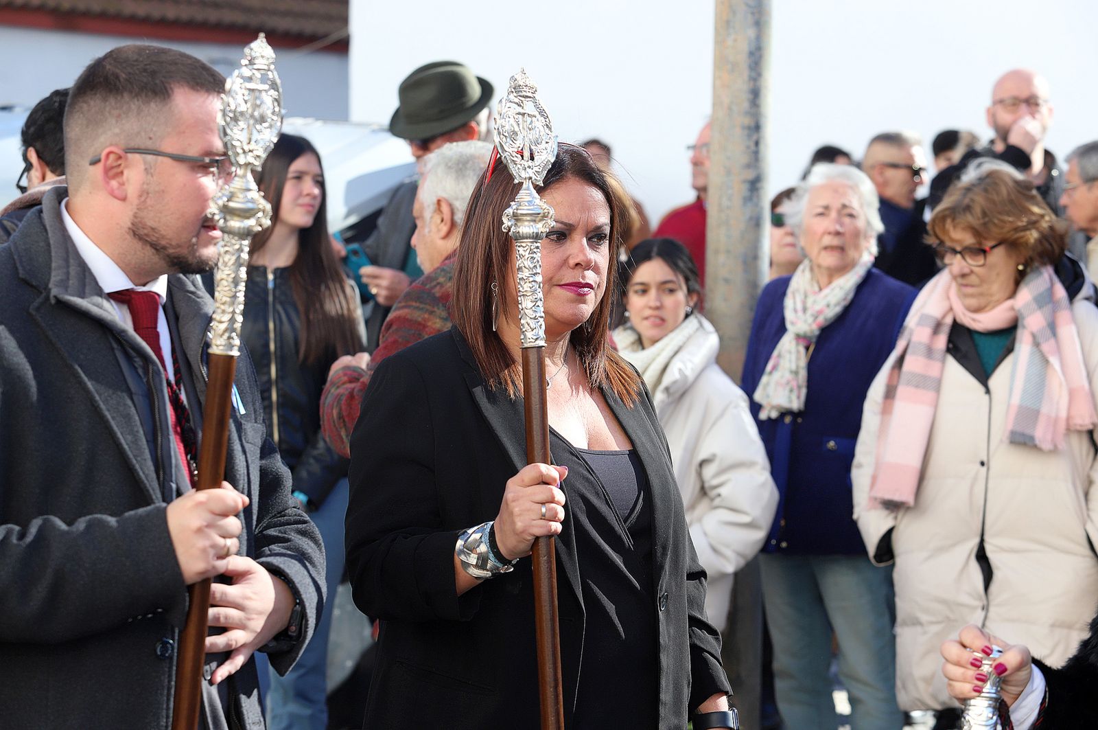 Imágenes del ambiente en la procesión de San Sebastián