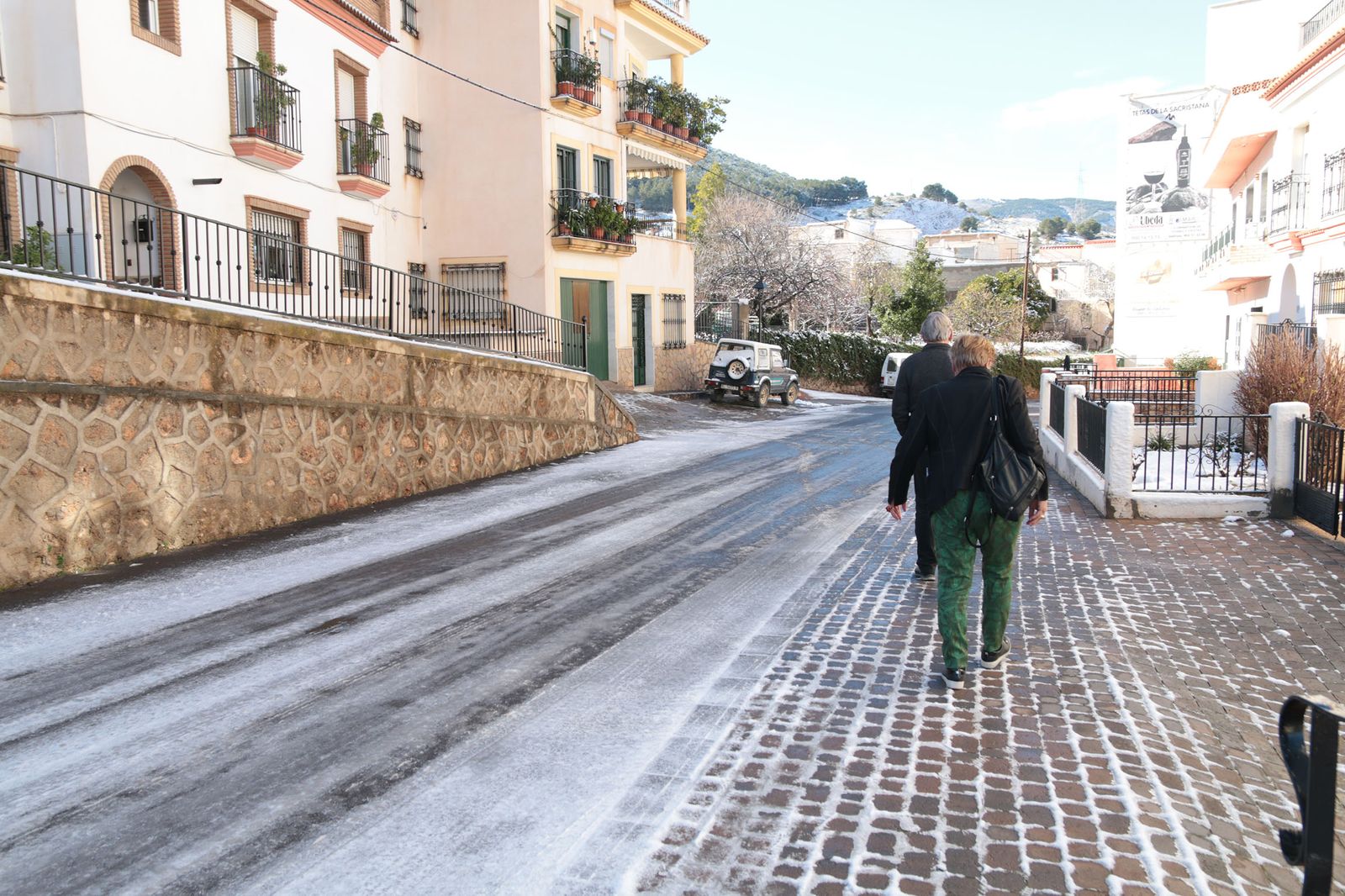 Nieve en las Alpujarras almerienses, una estampa que se puede repetir estos días.