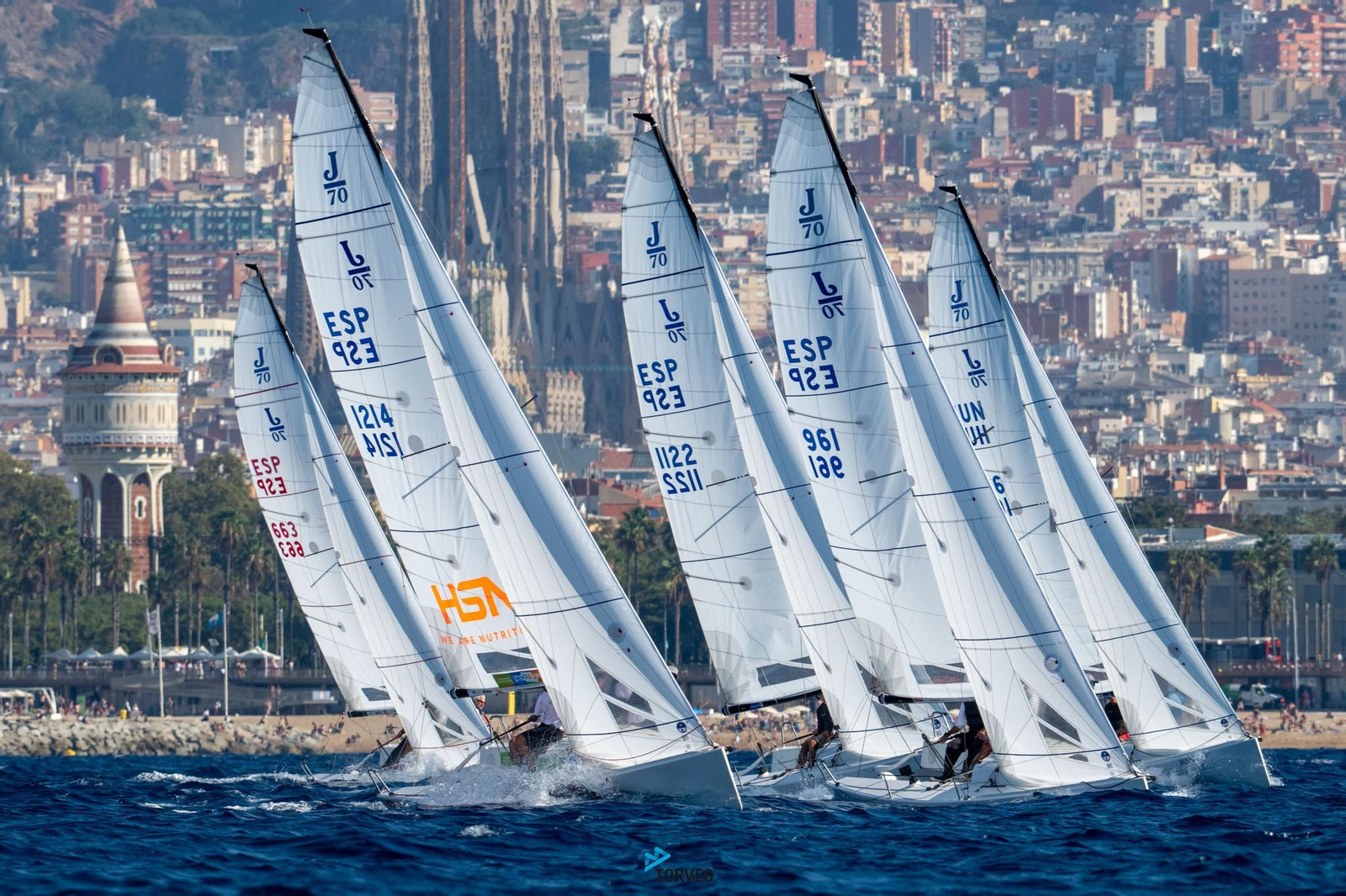 Prueba celebrada en aguas de Barcelona.