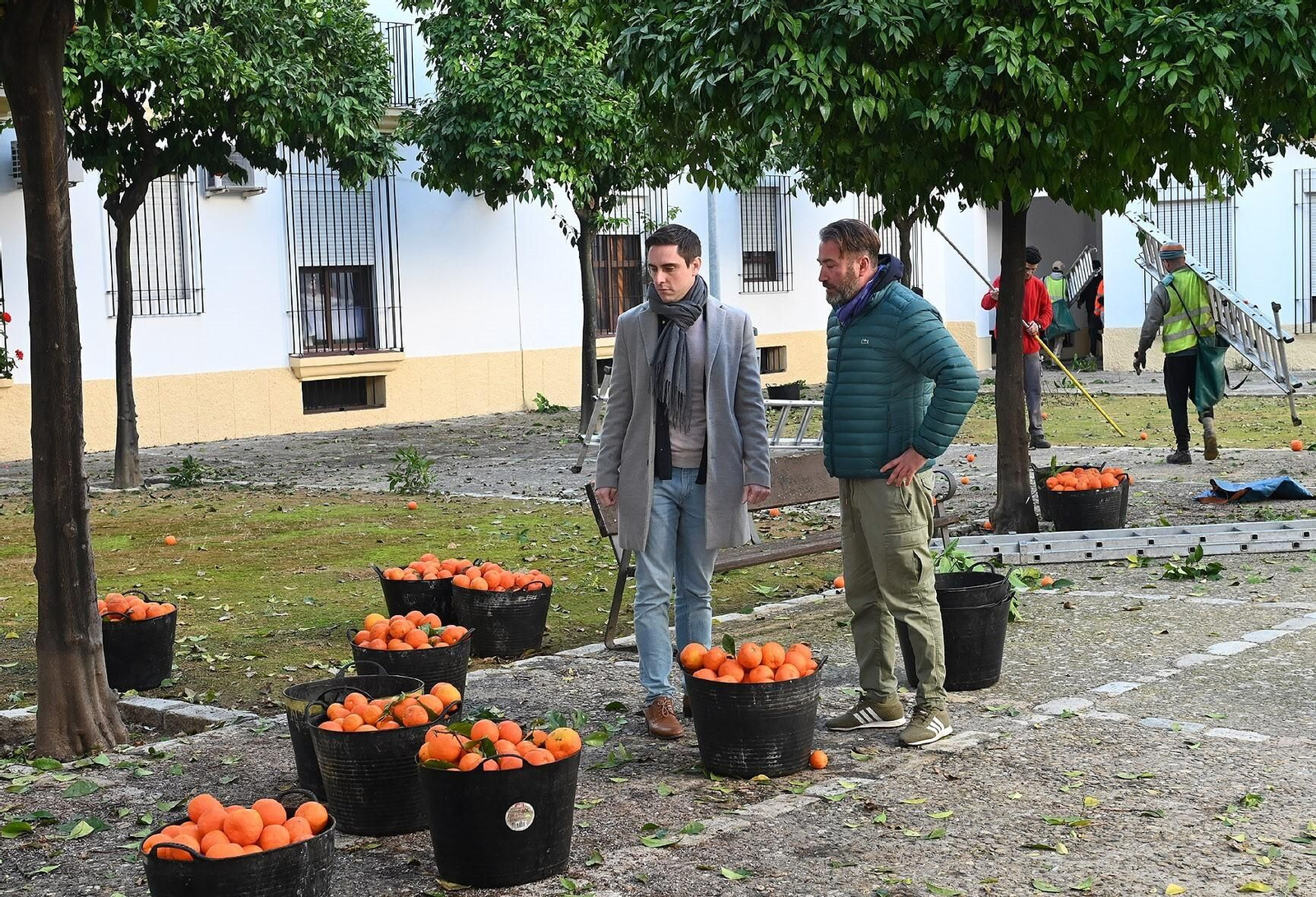 Jaime Espinar con un técnico de Ingesan Jaime Espinar con un técnico de Ingesan