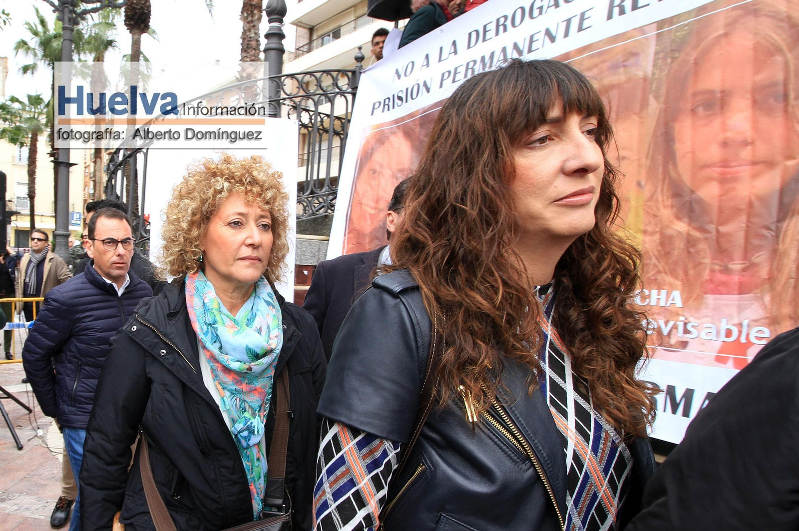 Imágenes de la manifestación contra la derogación de la prisión permanente revisable celebrada en Huelva