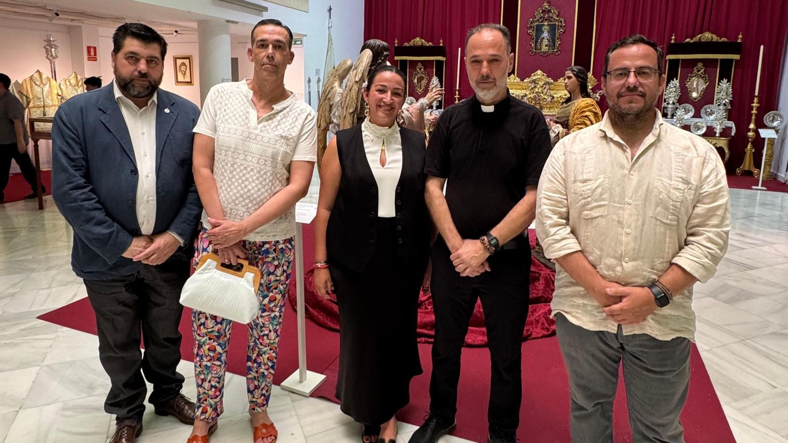 Una imagen de la inauguración de la muestra de El Resucitado.