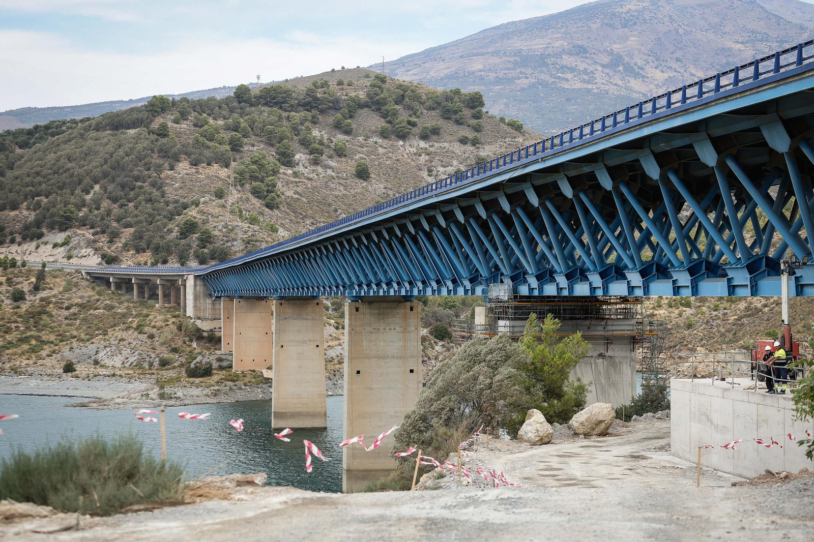 El tramo de la autovía donde están realizando obras