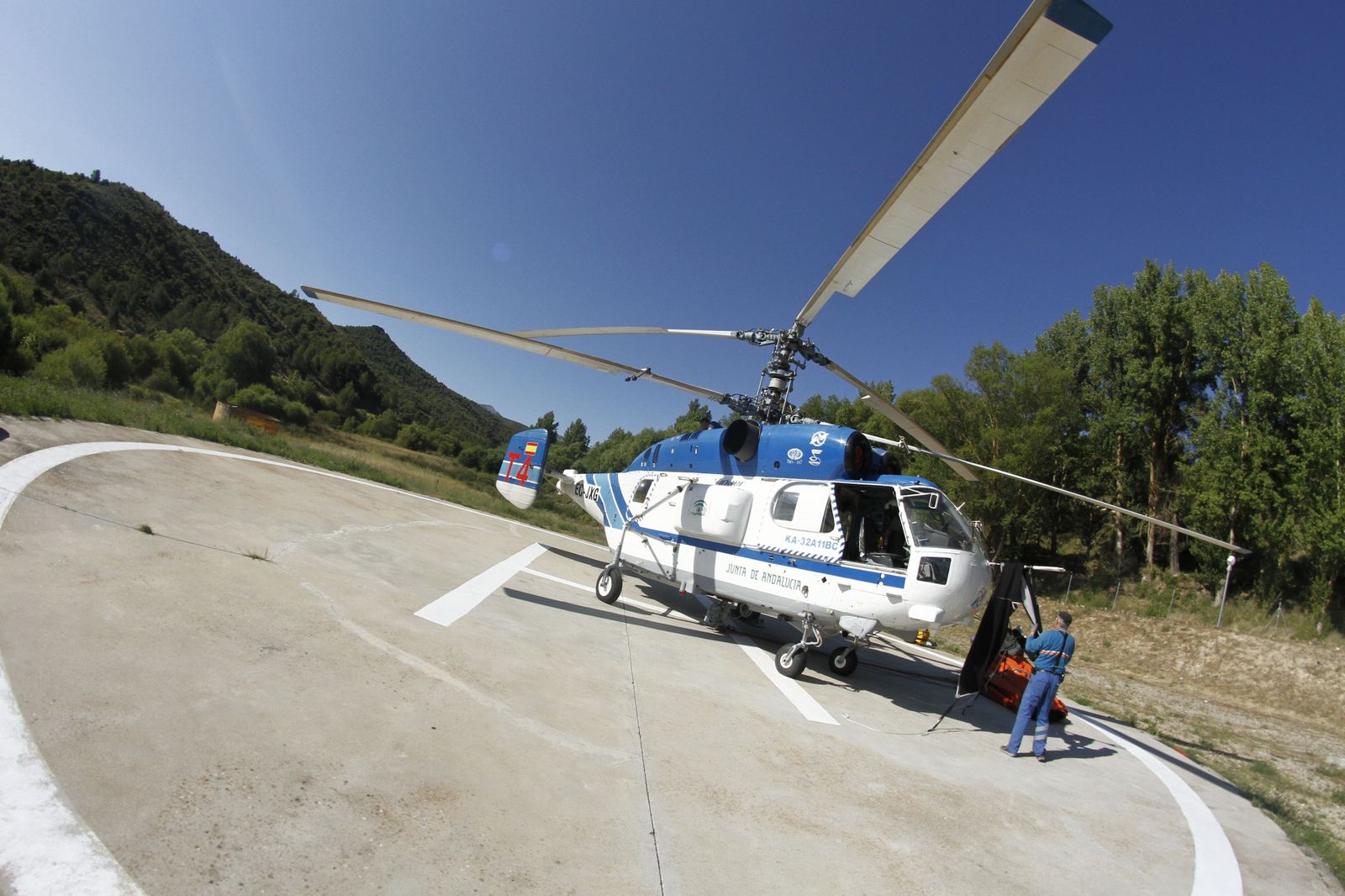 El Infoca proyecta un helipuerto en la Vega como referencia para “grandes incendios”