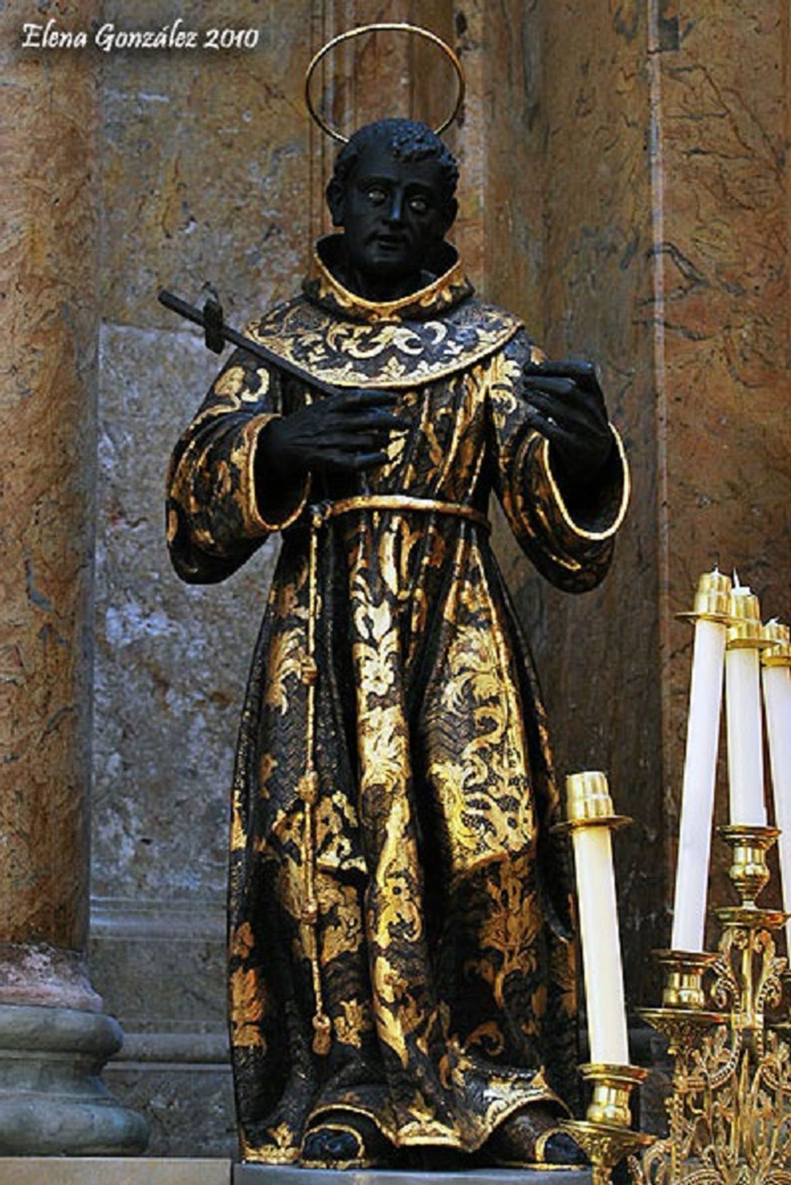 San Benito de Palermo. Escuela genovesa, siglo XVIII. Iglesia de Nuestra Señora del Rosario de Cádiz.