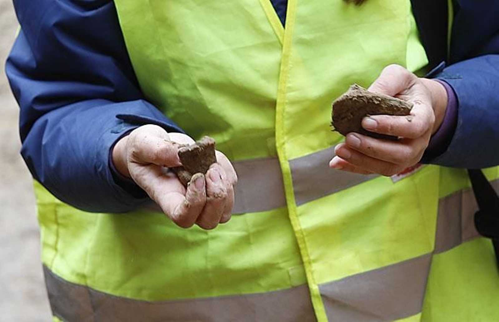 Imágenes de los restos arqueológicos hallados en el solar del antiguo edificio de Hacienda